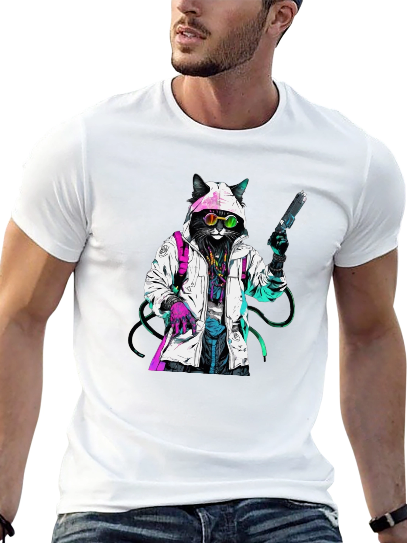Cyberpunk Cat T-Shirt