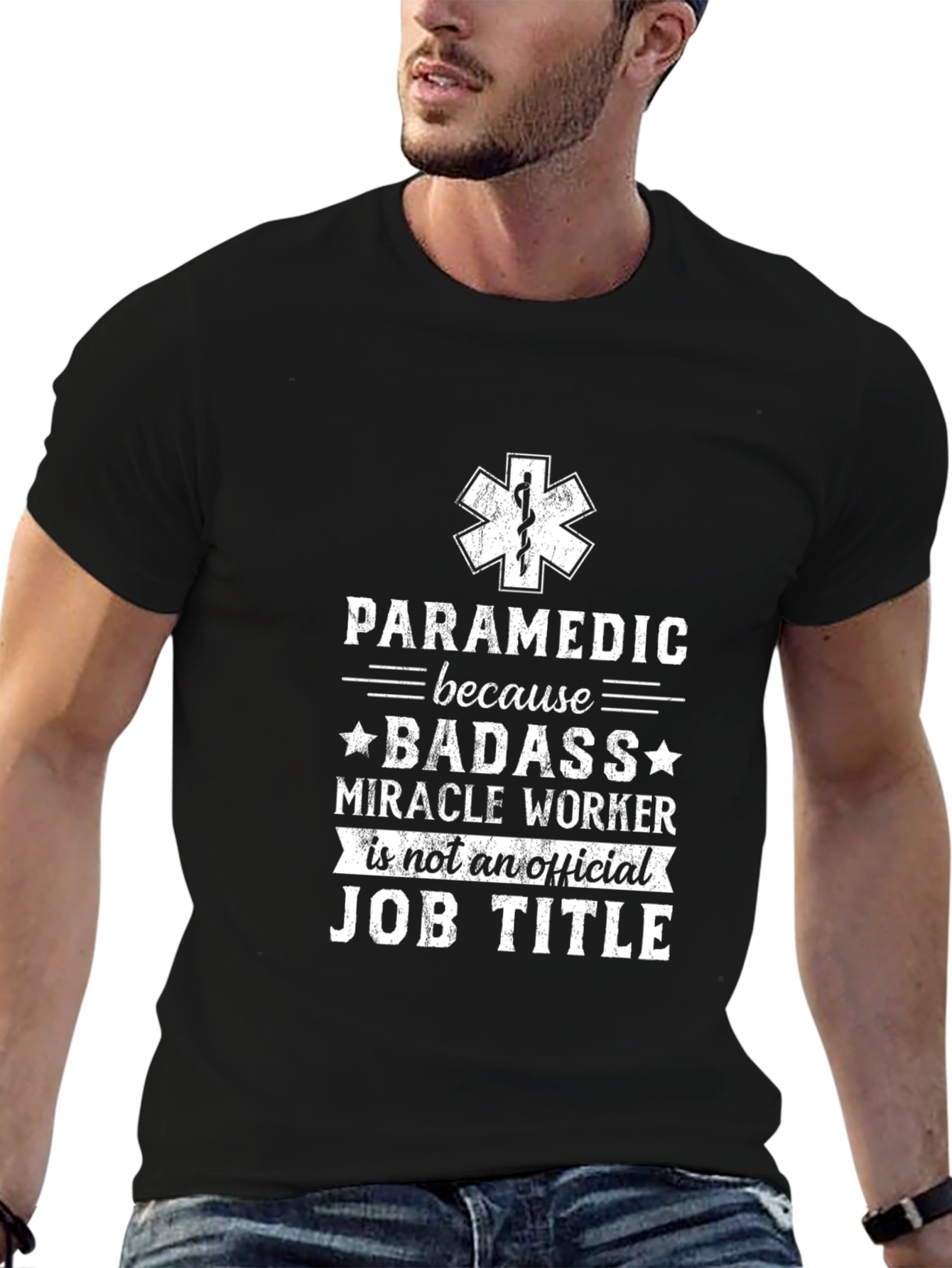 Paramedic Badass Job Title T-Shirt
