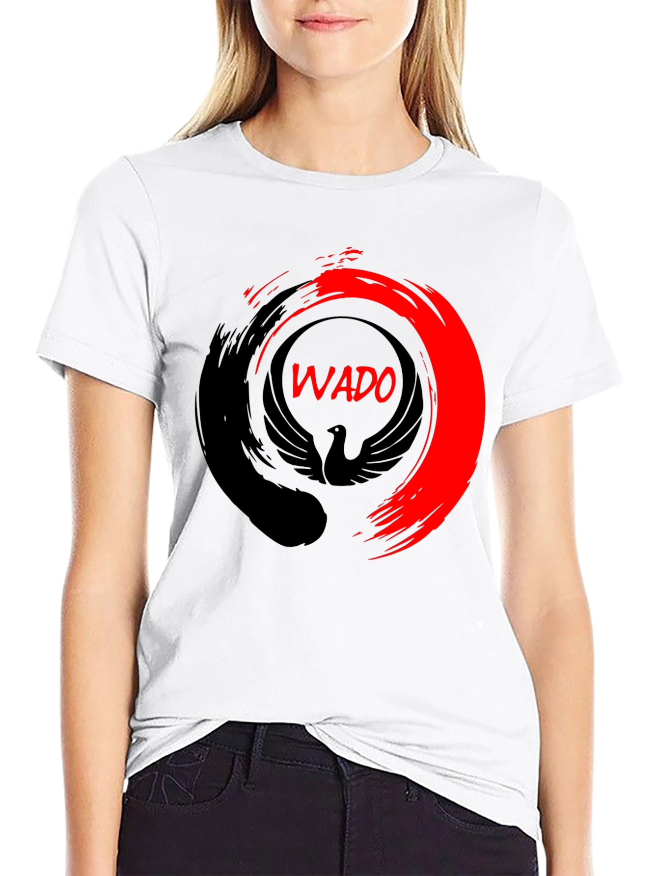 Wado Phoenix Graphic Tee - Stylish Black T-Shirt