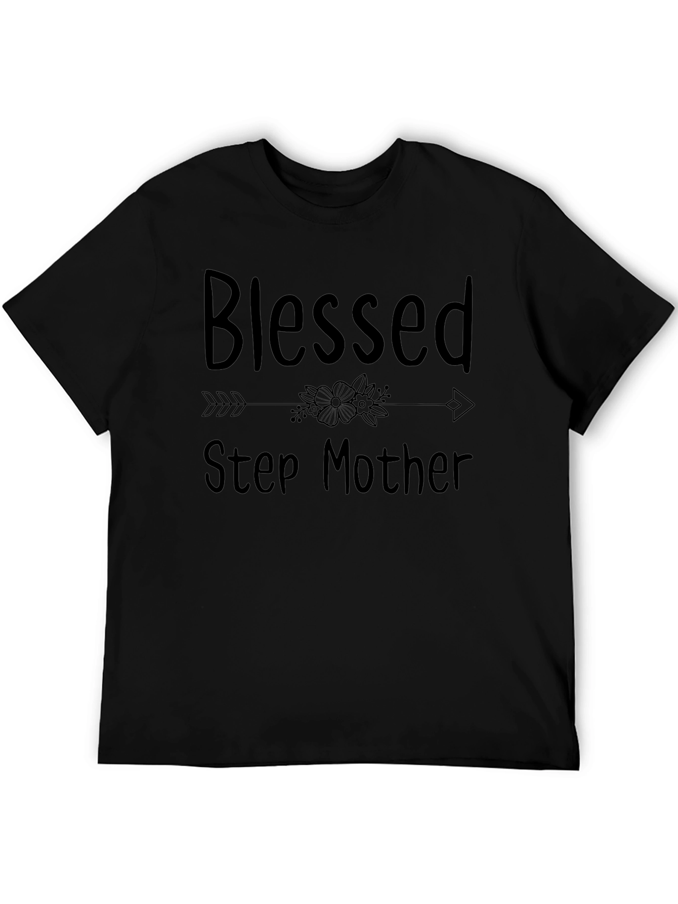 Blessed Step Mother Black T-Shirt