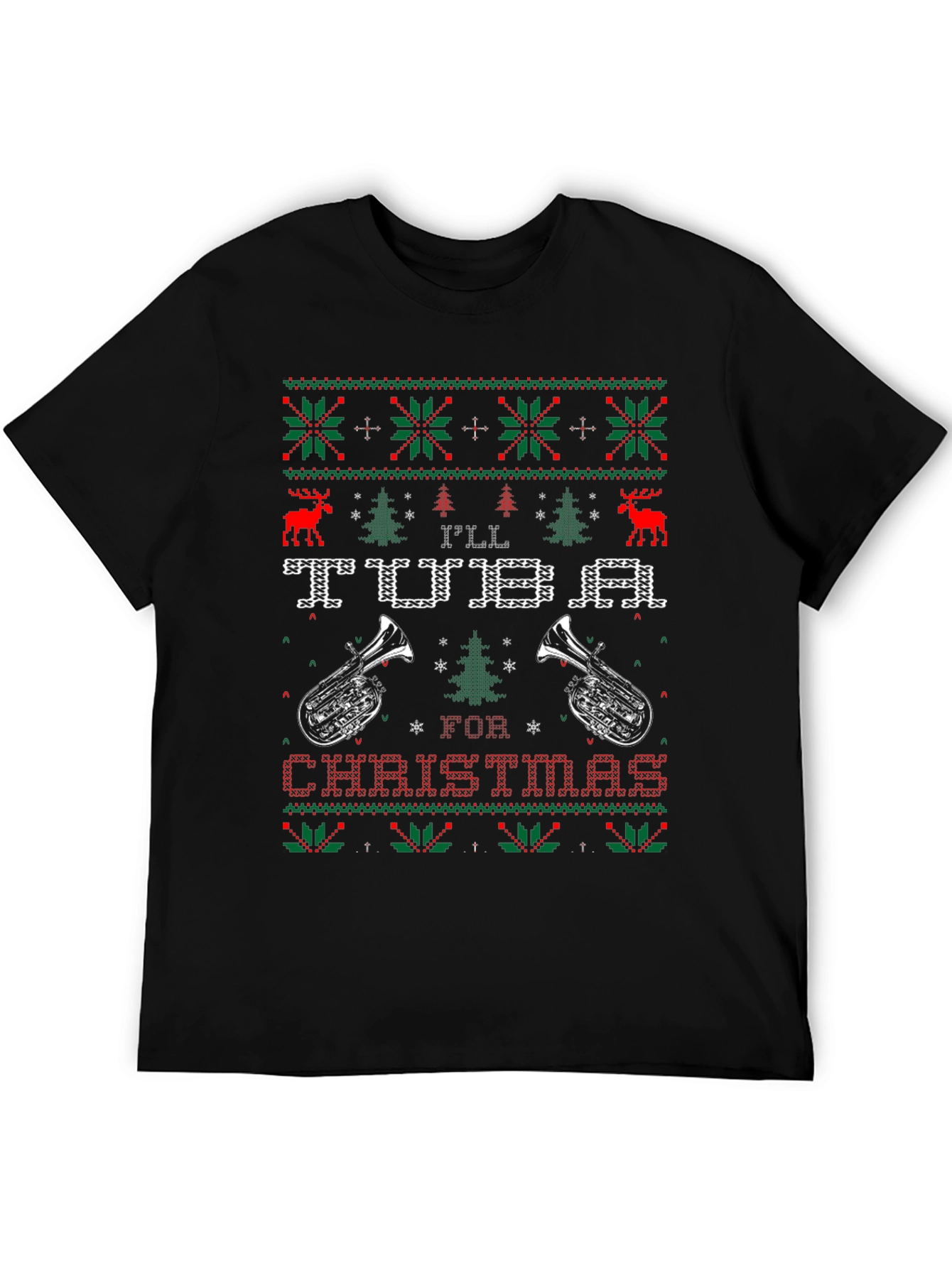 Ill Tuba For Christmas Ugly Sweater T-Shirt