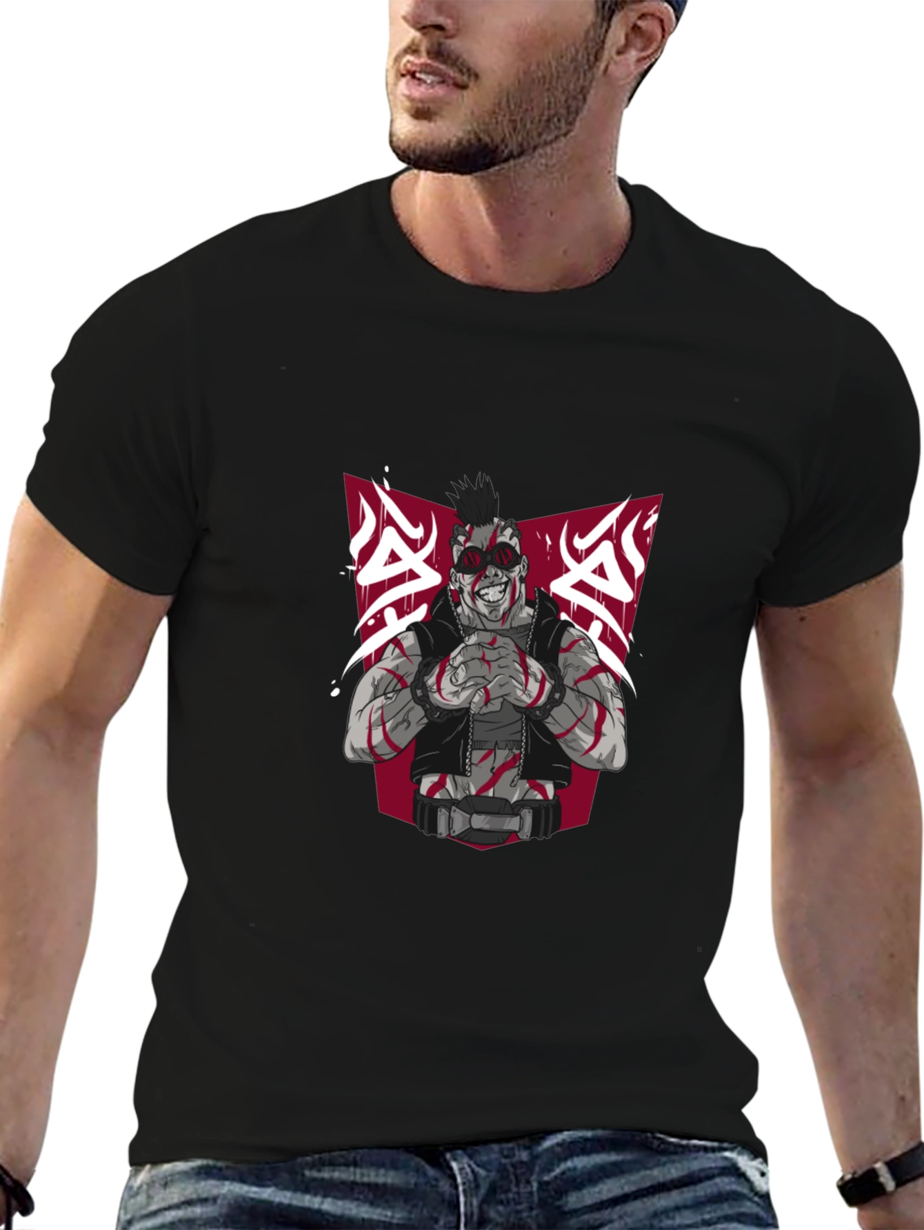 Edgy Graphic Tee - Punk Rock Design