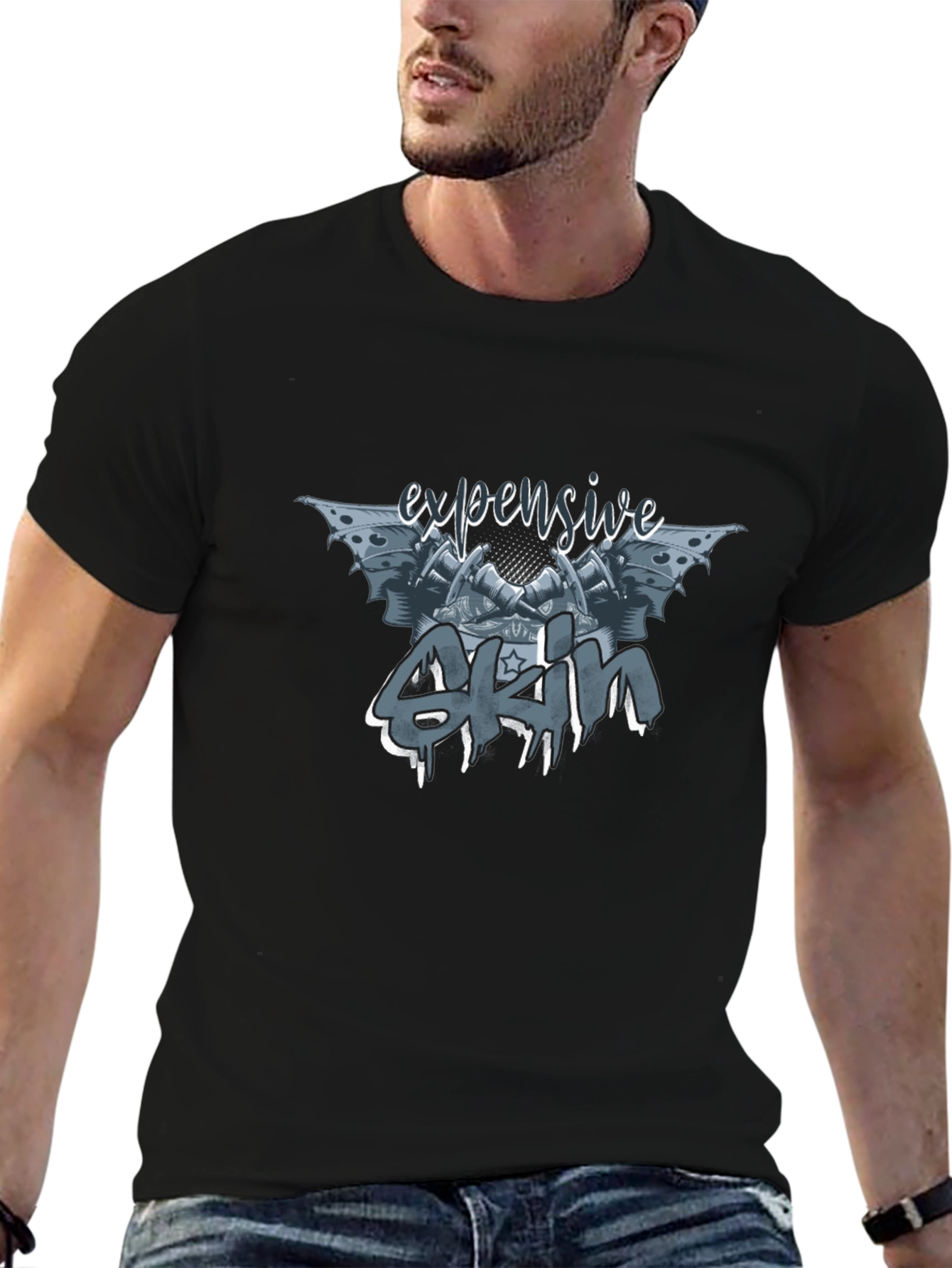 Expensive 4KM Graphic Black T-Shirt