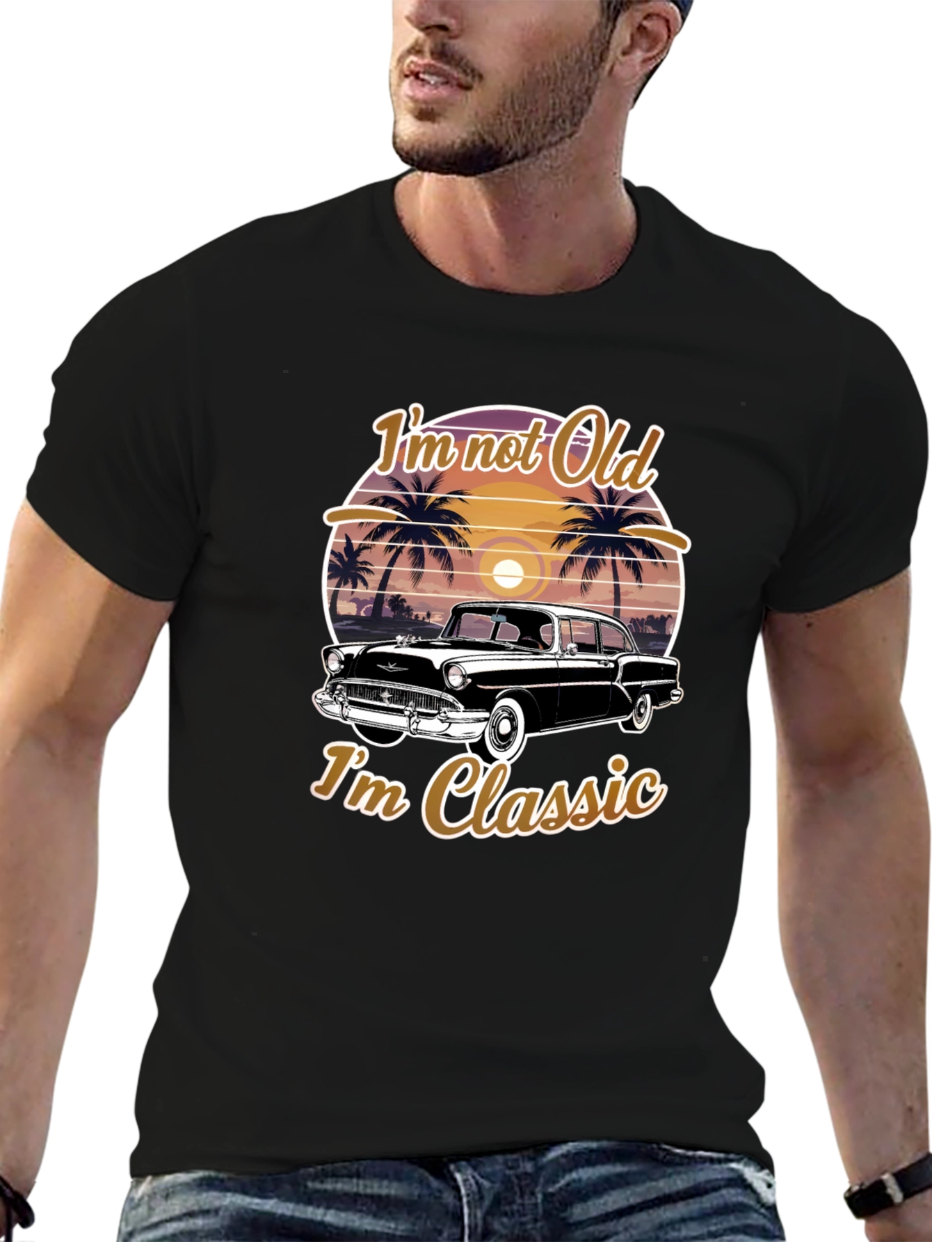 Im Not Old Im Classic Car Graphic Tee