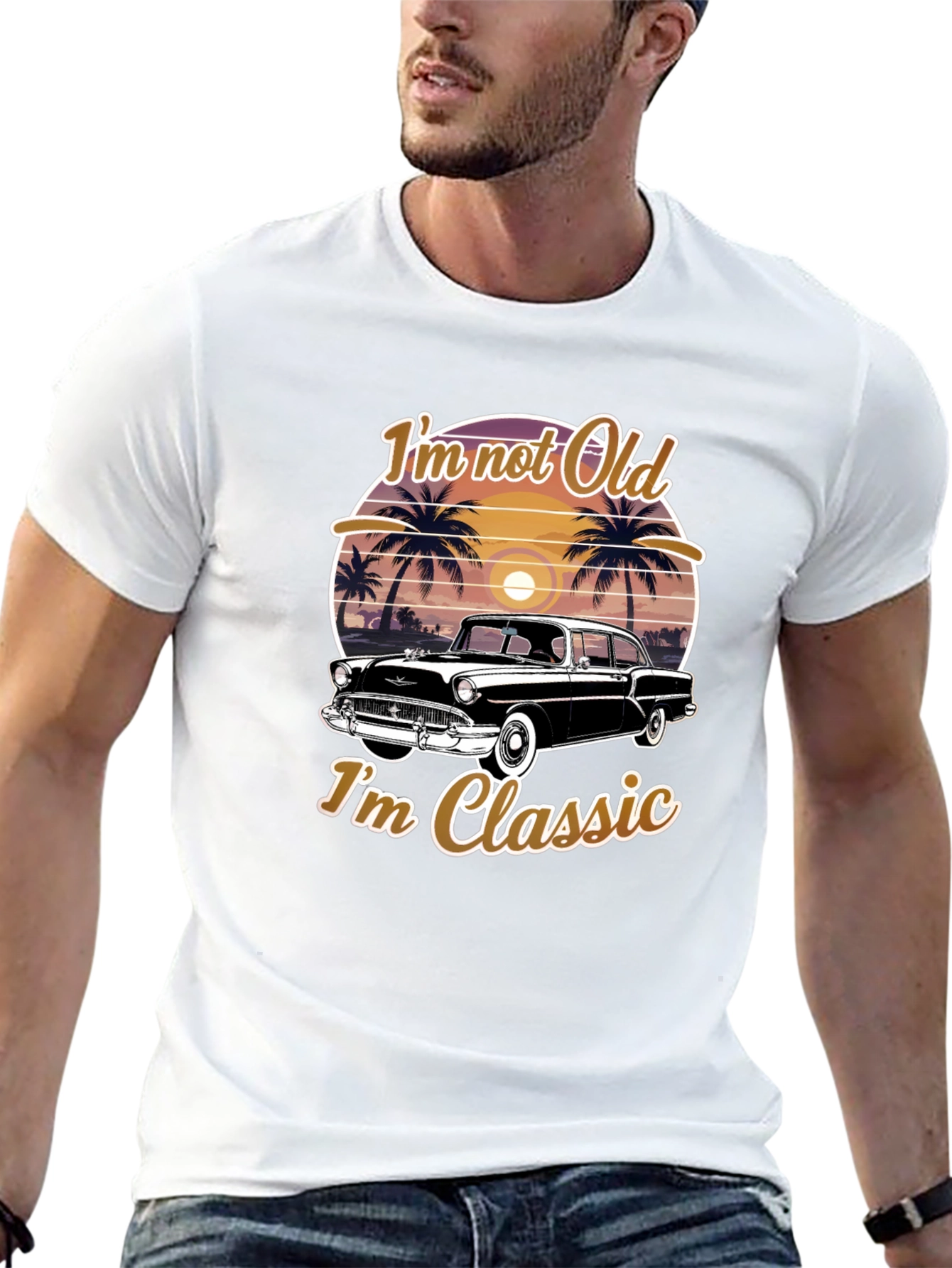 Im Not Old Im Classic Car Graphic Tee