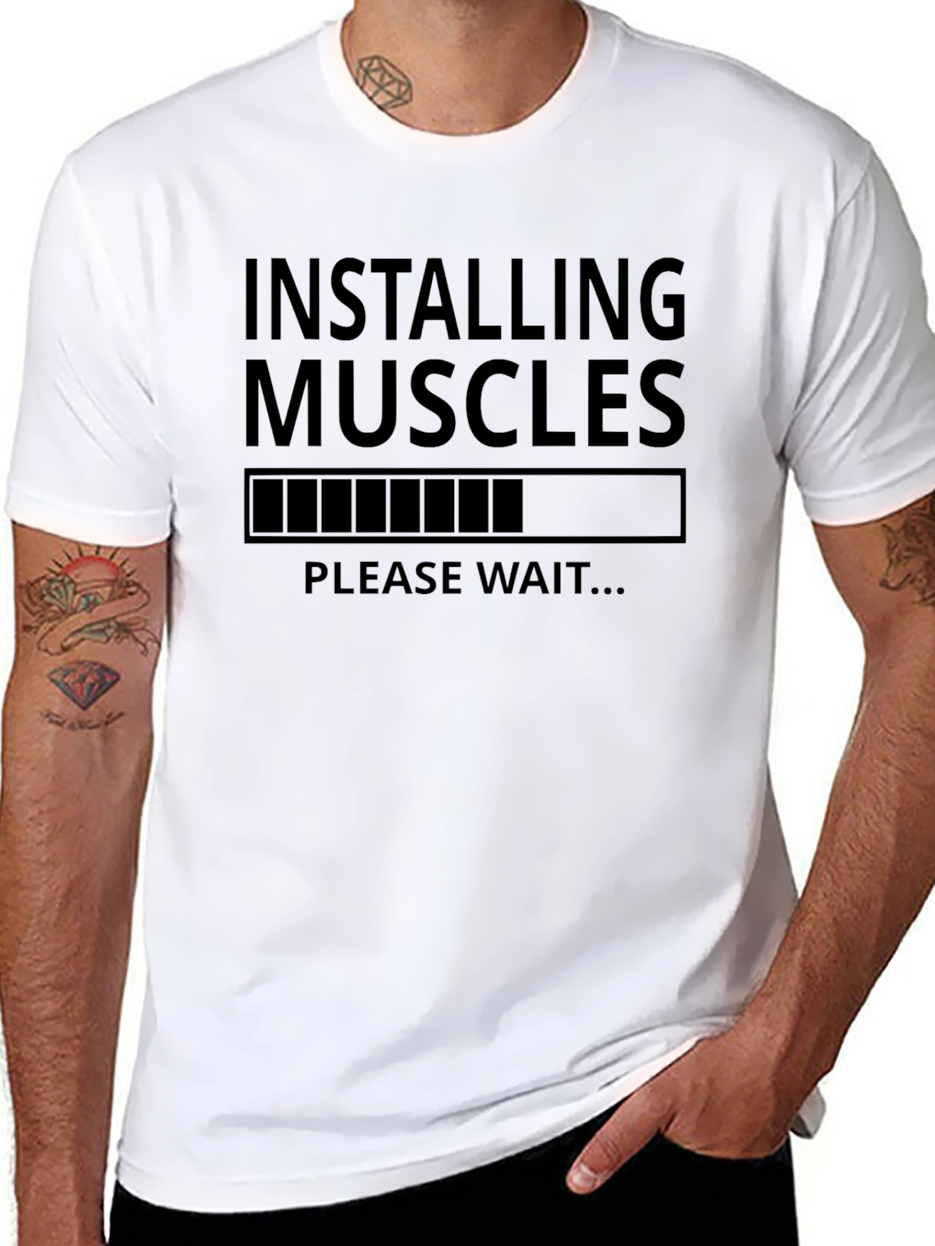 Installing Muscles Graphic T-Shirt