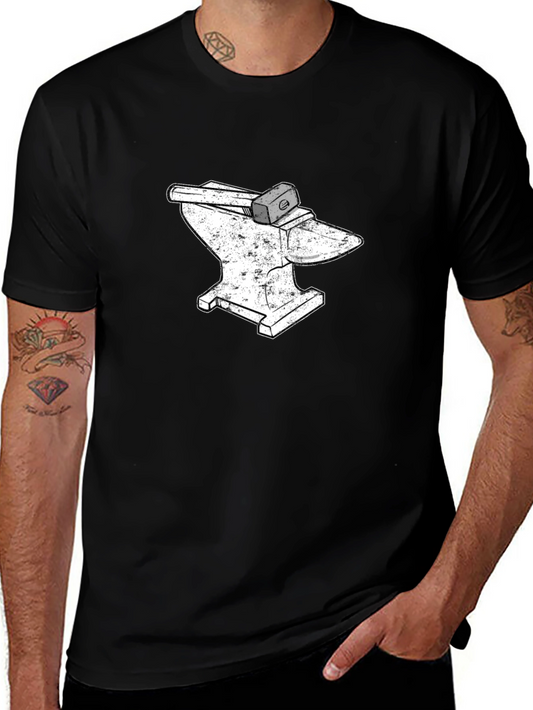 Blacksmith Anvil & Hammer Graphic Tee
