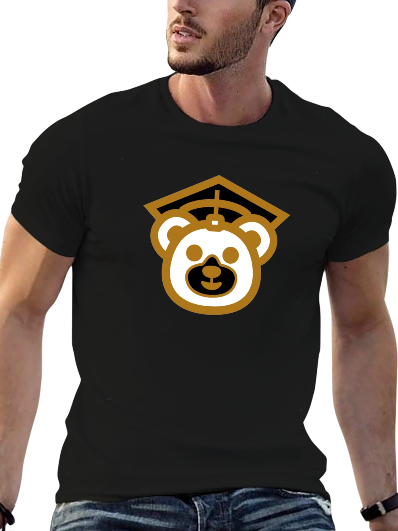 Graduation Bear Black T-Shirt