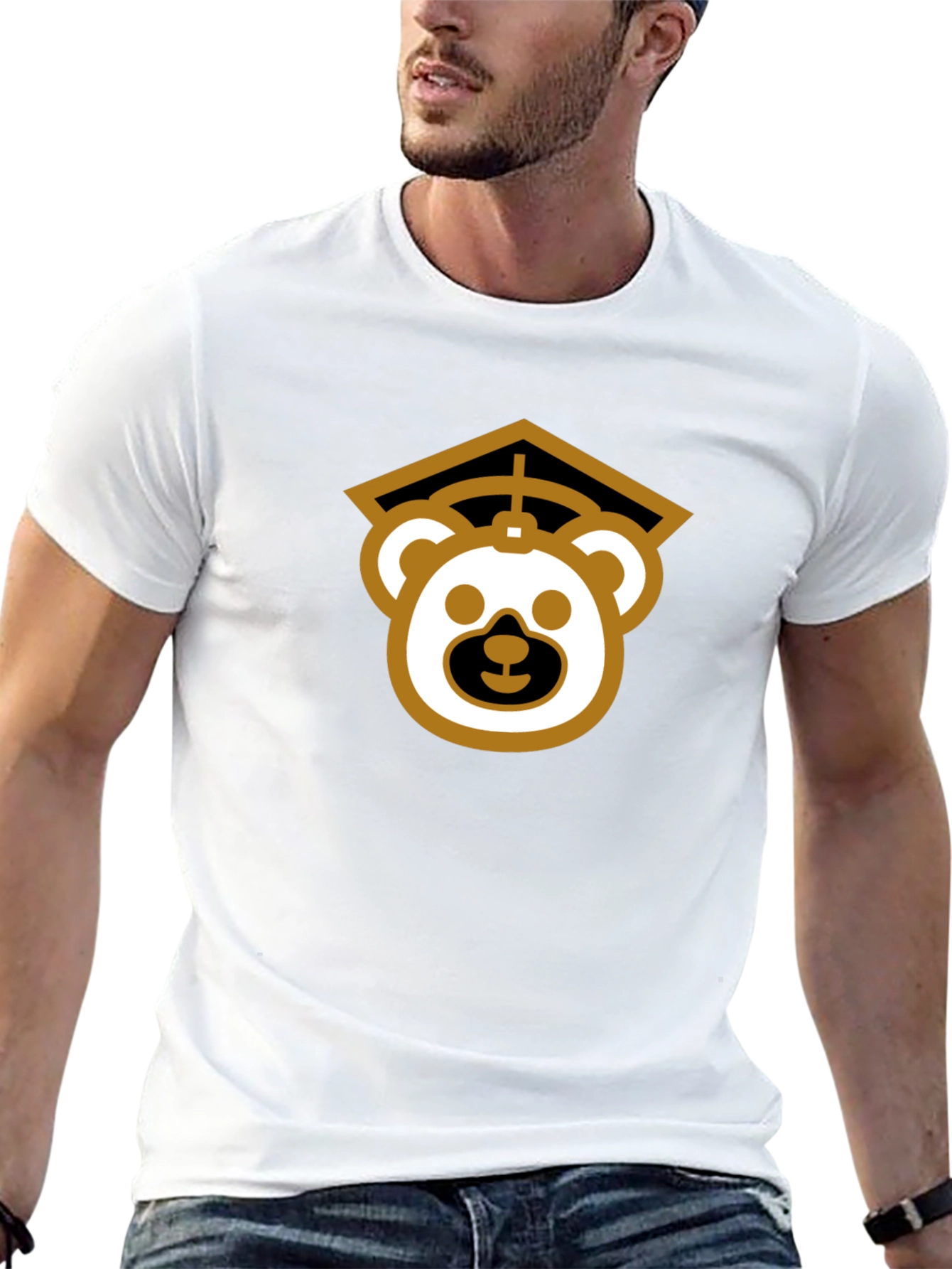 Graduation Bear Black T-Shirt