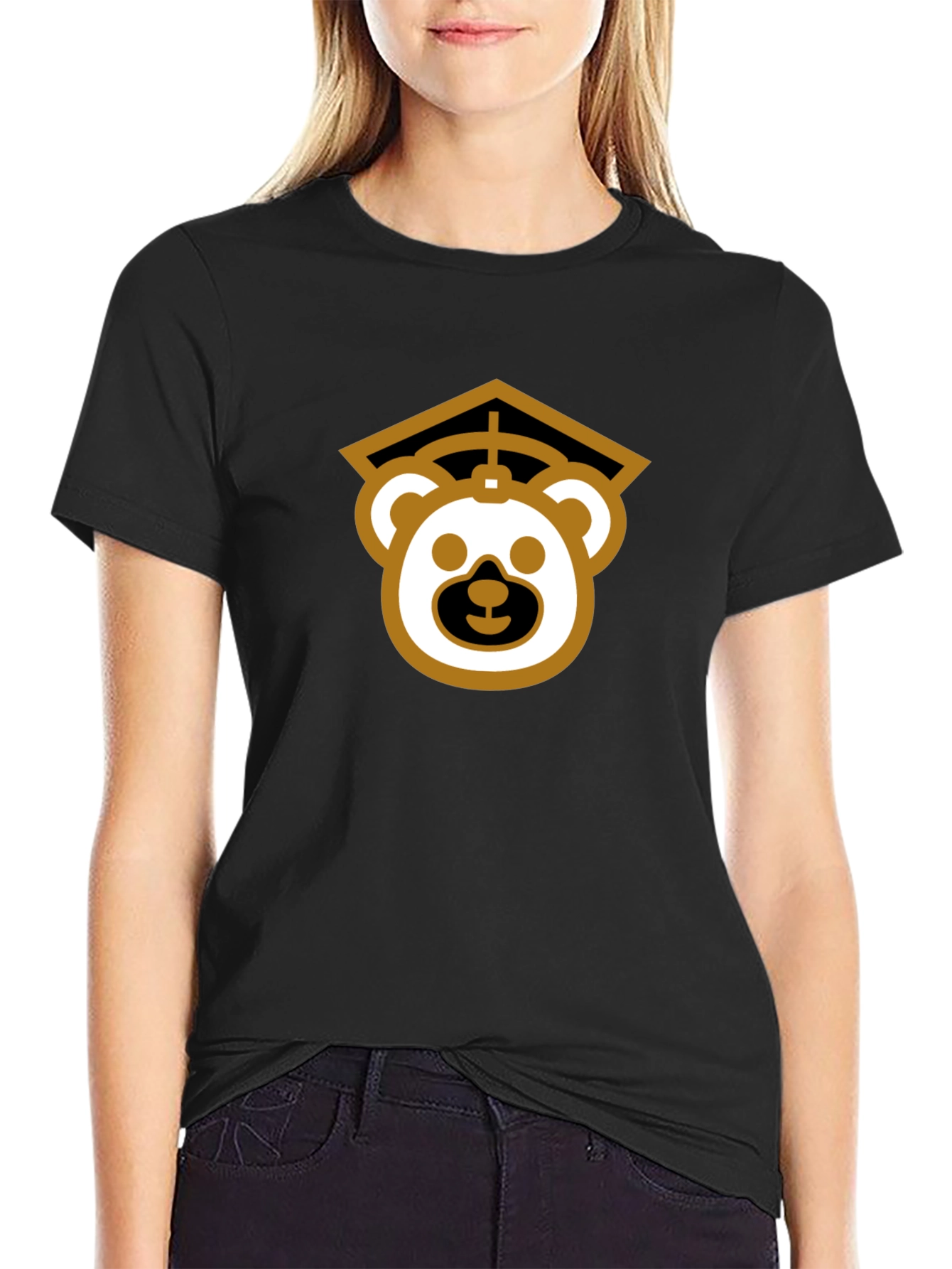 Graduation Bear Black T-Shirt