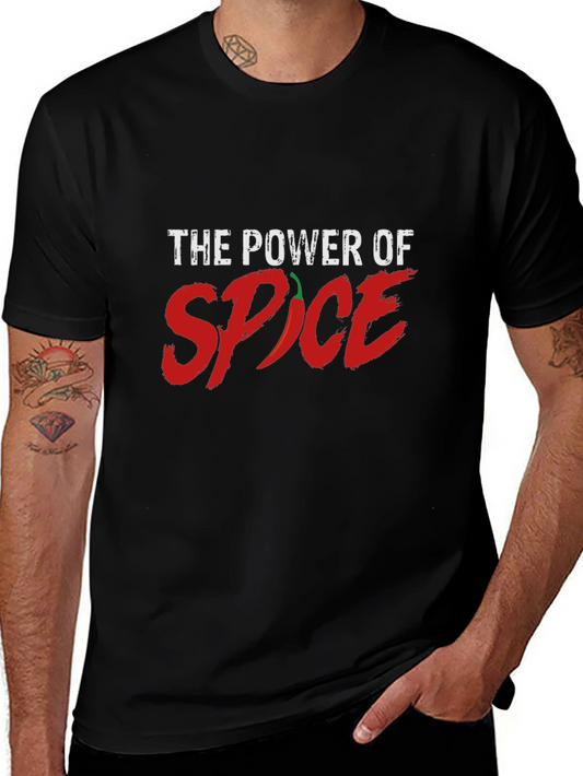 Power of Spice Graphic T-Shirt - Chili Pepper Design