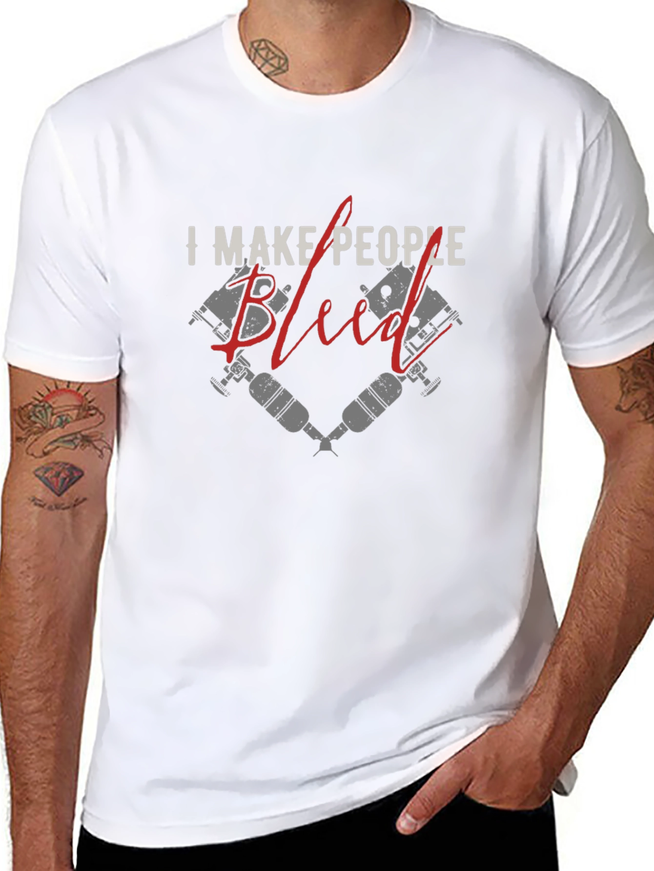 I Make People Bleed Tattoo Artist T-Shirt