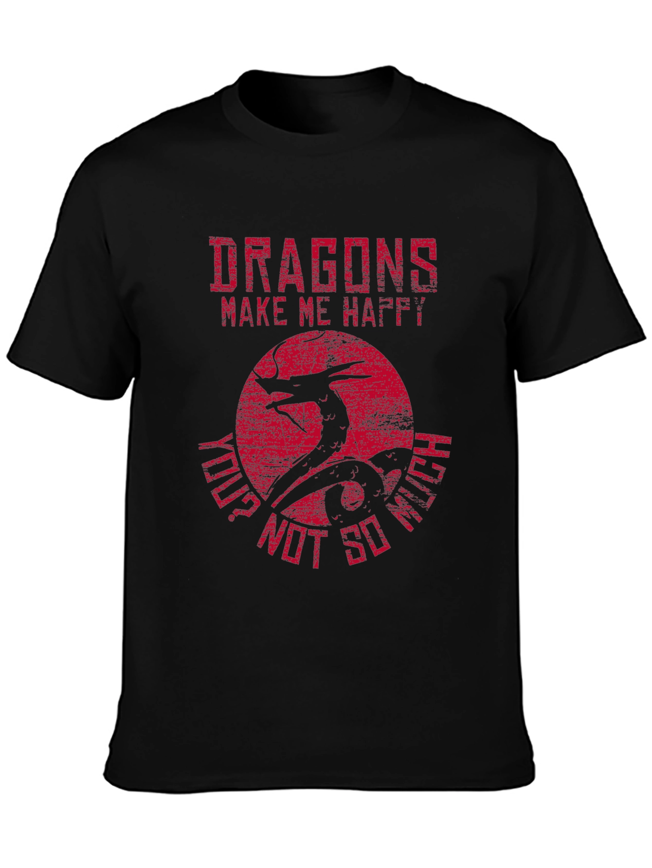 Dragons Make Me Happy Graphic T-Shirt
