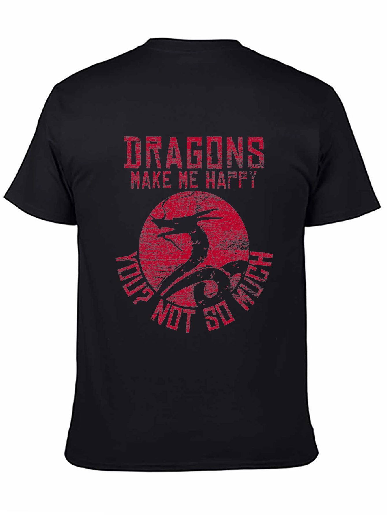 Dragons Make Me Happy Graphic T-Shirt