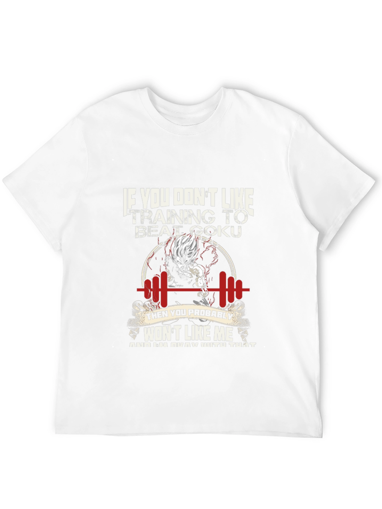 Goku Training Motivation T-Shirt Black