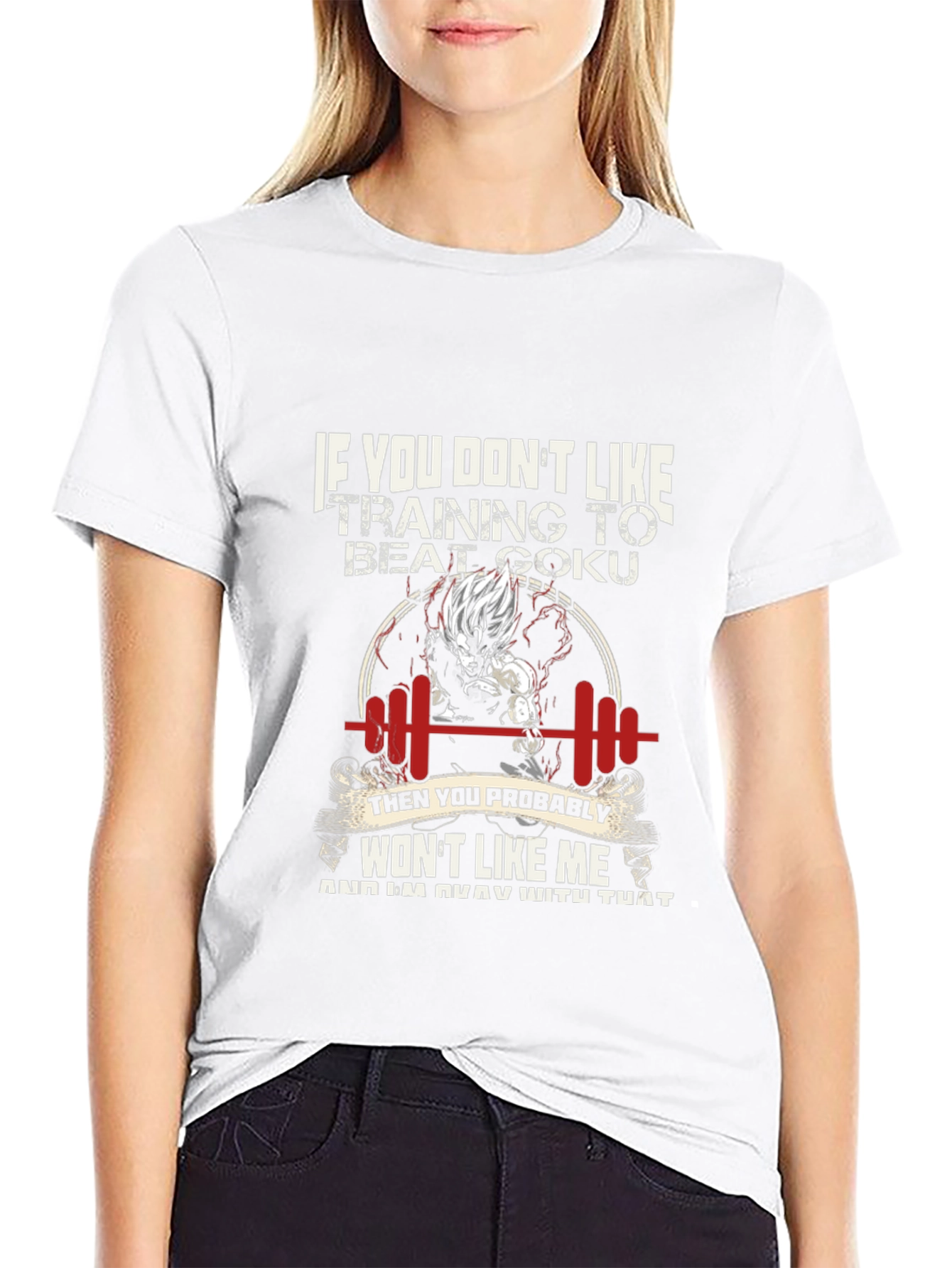 Goku Training Motivation T-Shirt Black