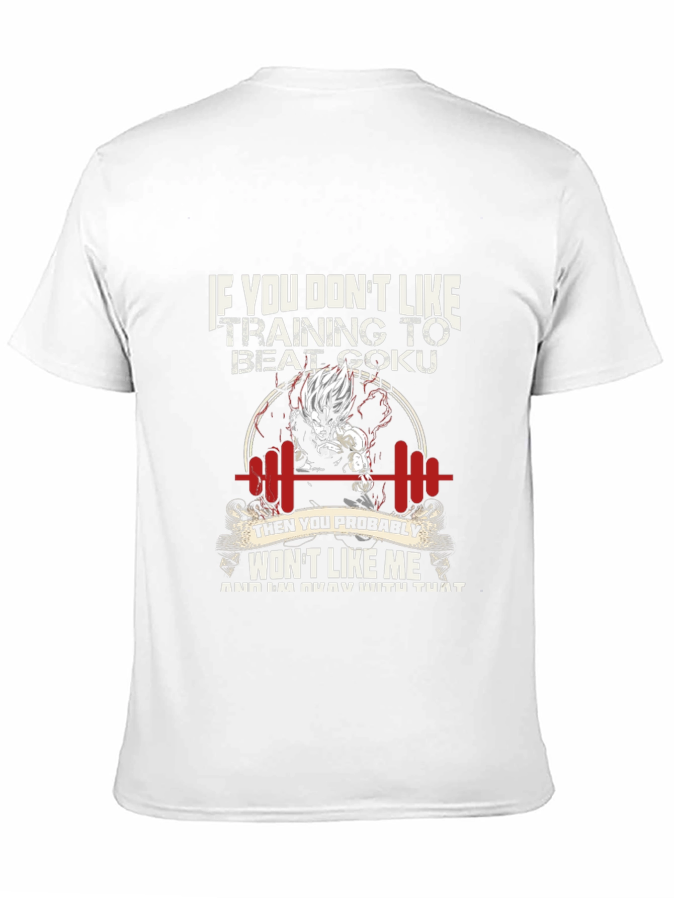 Goku Training Motivation T-Shirt Black