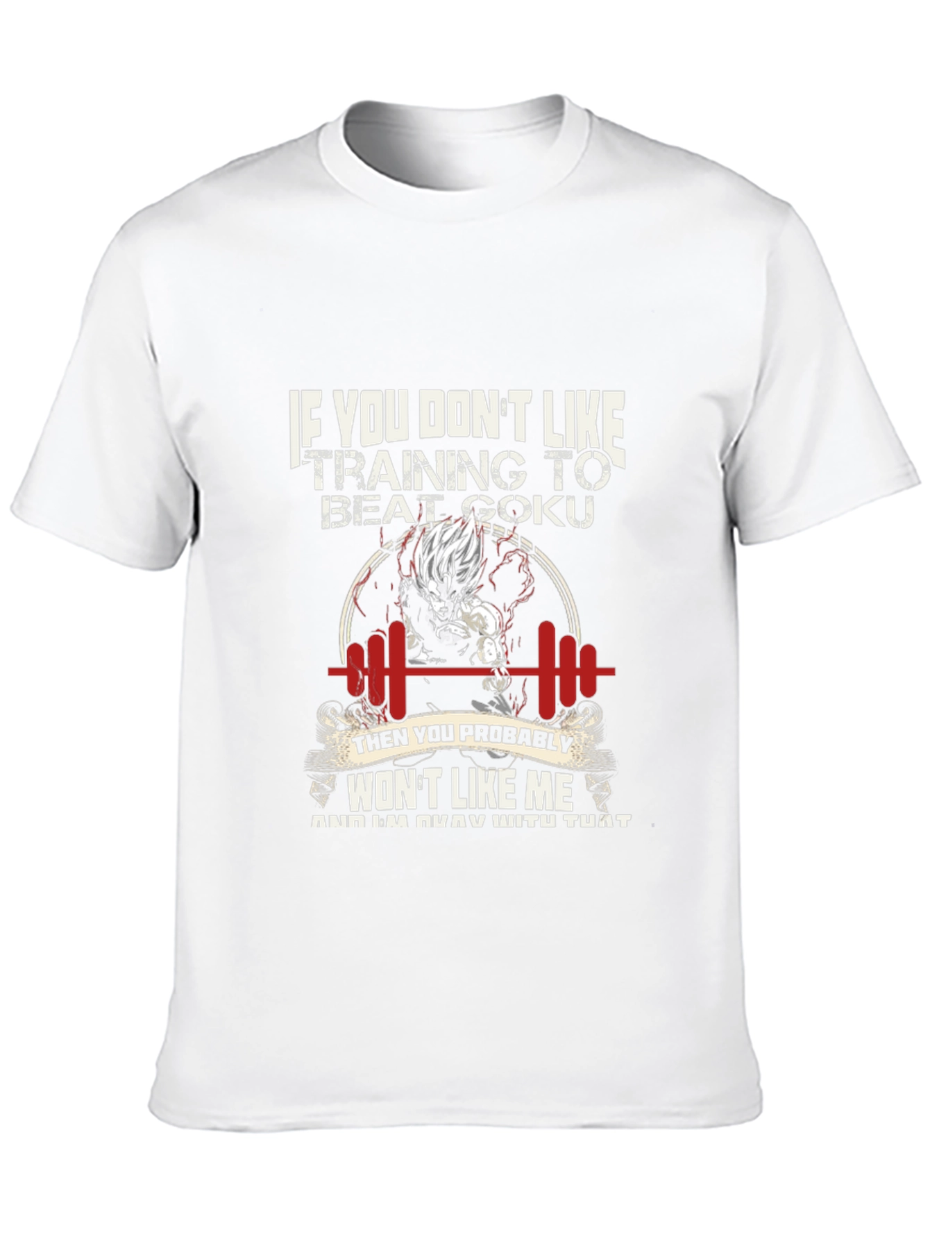 Goku Training Motivation T-Shirt Black