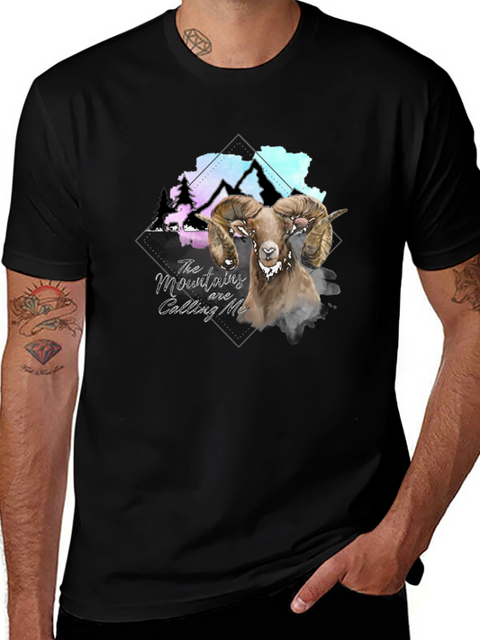 Mountains Calling Ram Graphic Tee