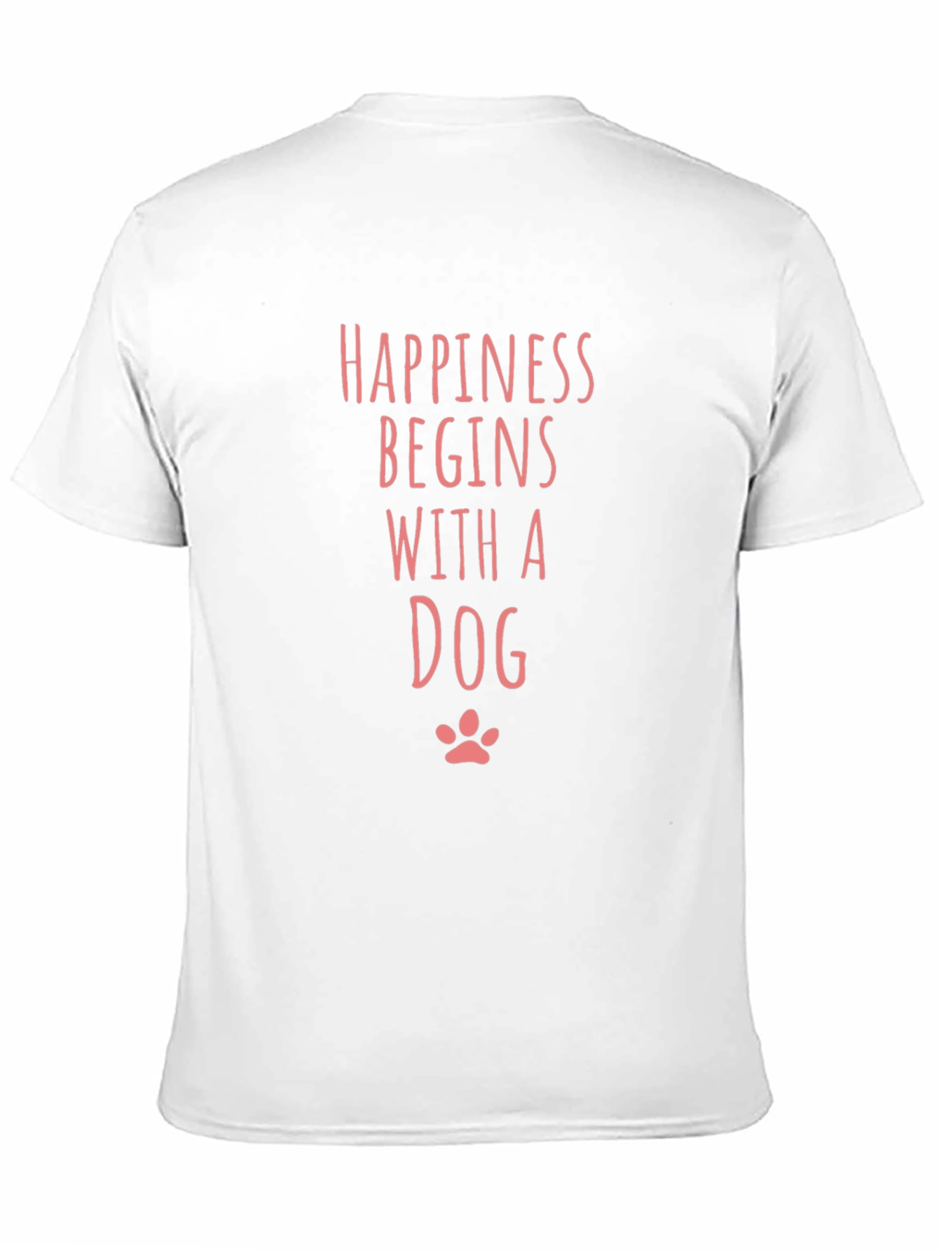Happiness Begins With A Dog Graphic Tee