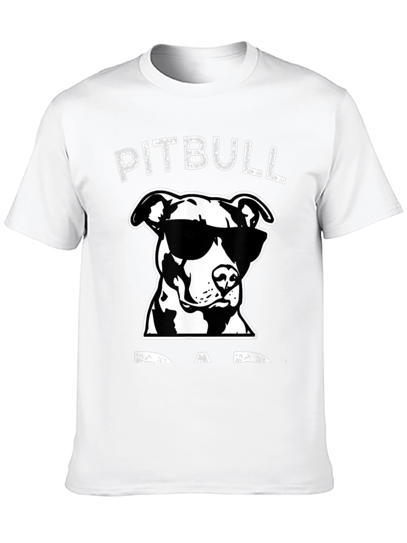 Pitbull Dad Graphic T-Shirt - Black