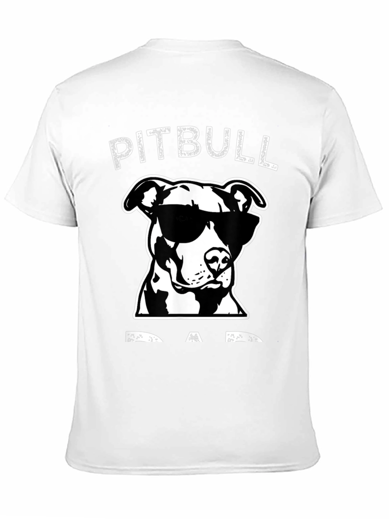 Pitbull Dad Graphic T-Shirt - Black