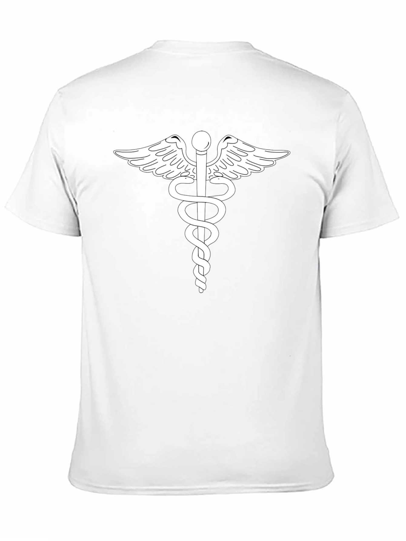 Caduceus Graphic T-Shirt - Classic Medical Symbol Tee