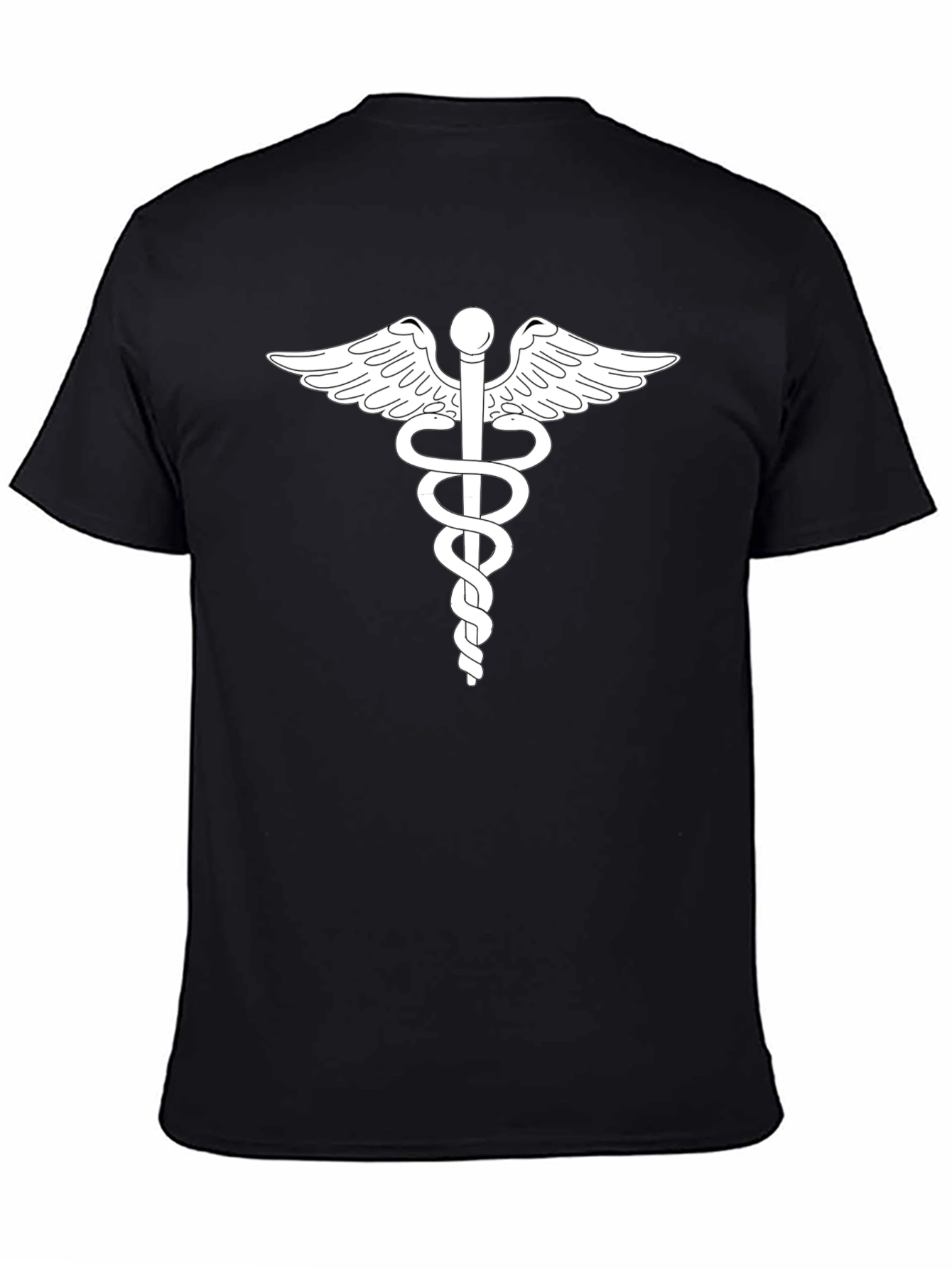 Caduceus Graphic T-Shirt - Classic Medical Symbol Tee