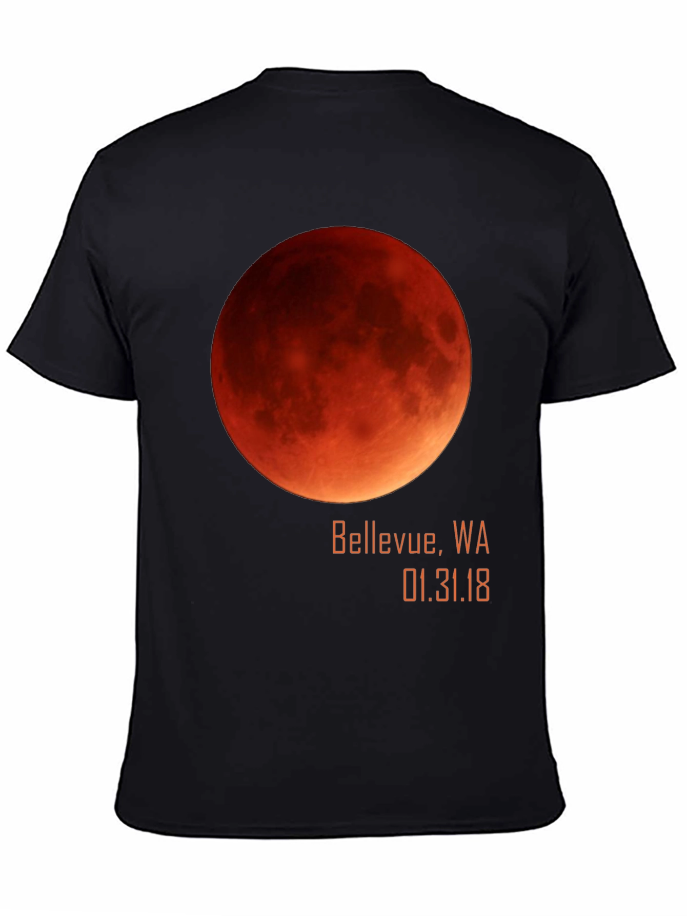Blood Moon Eclipse Bellevue WA T-Shirt