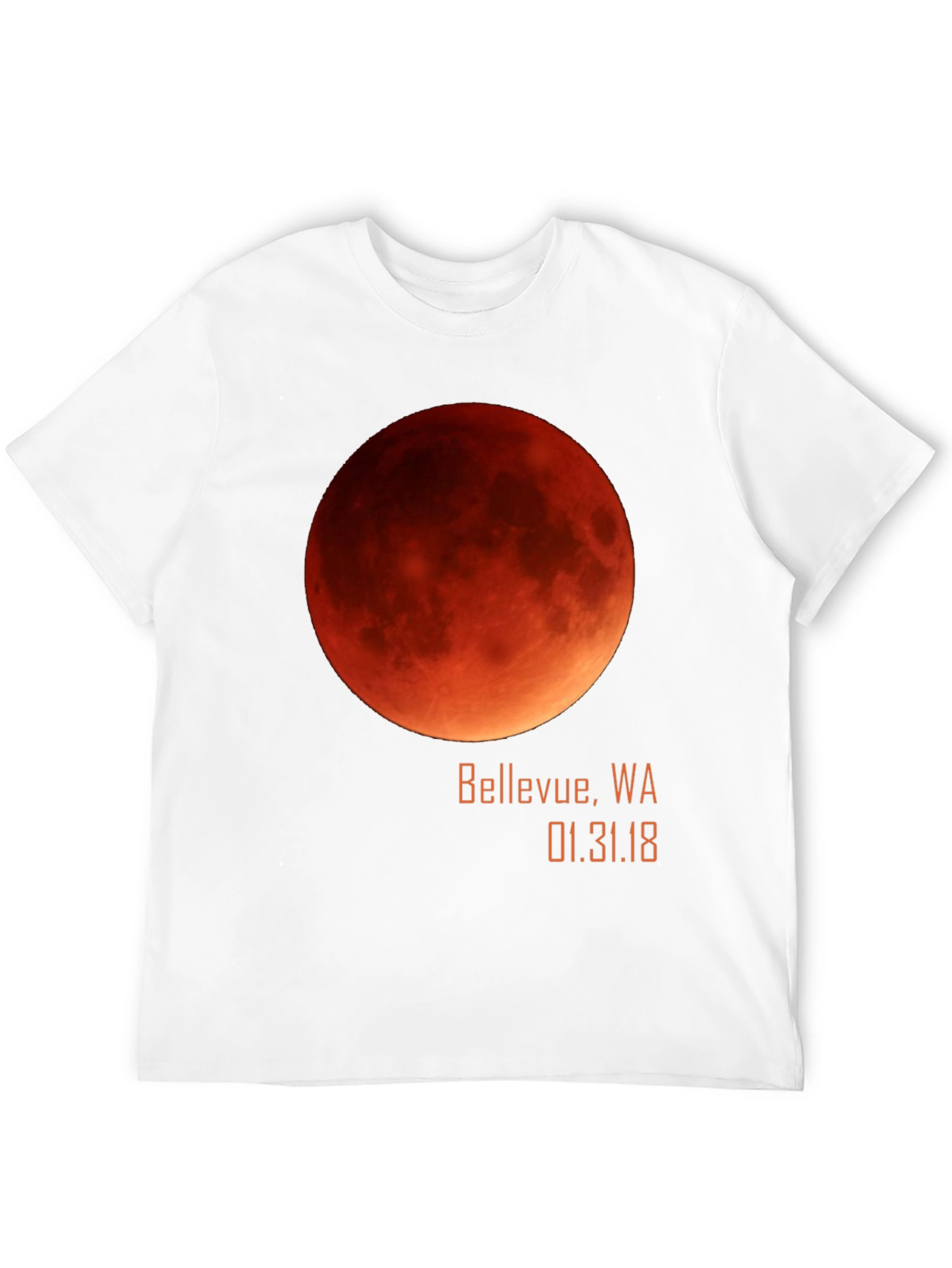Blood Moon Eclipse Bellevue WA T-Shirt
