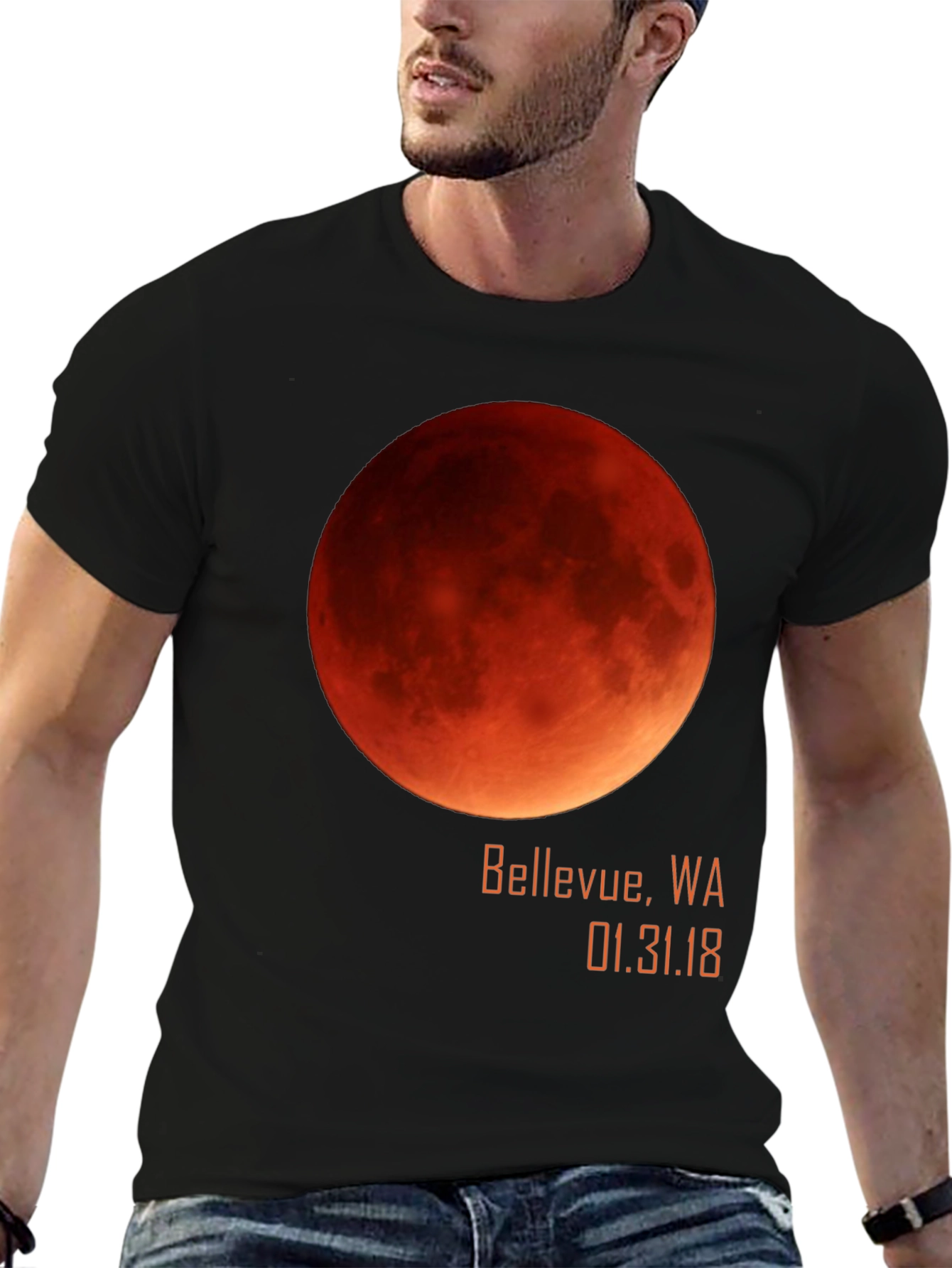 Blood Moon Eclipse Bellevue WA T-Shirt