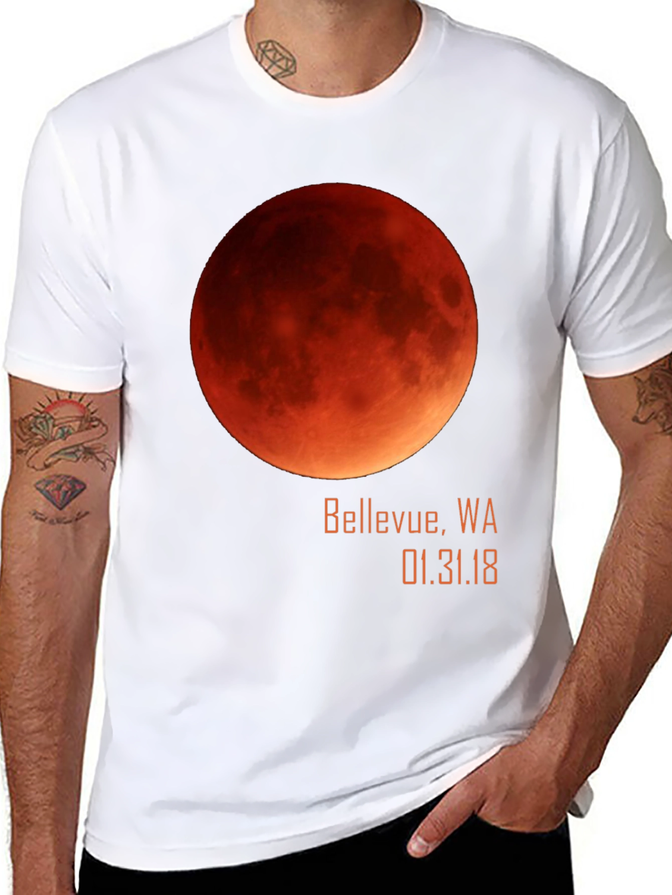 Blood Moon Eclipse Bellevue WA T-Shirt