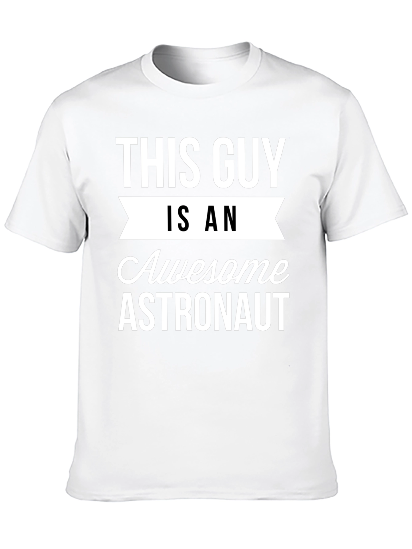 Awesome Astronaut Graphic T-Shirt - Black