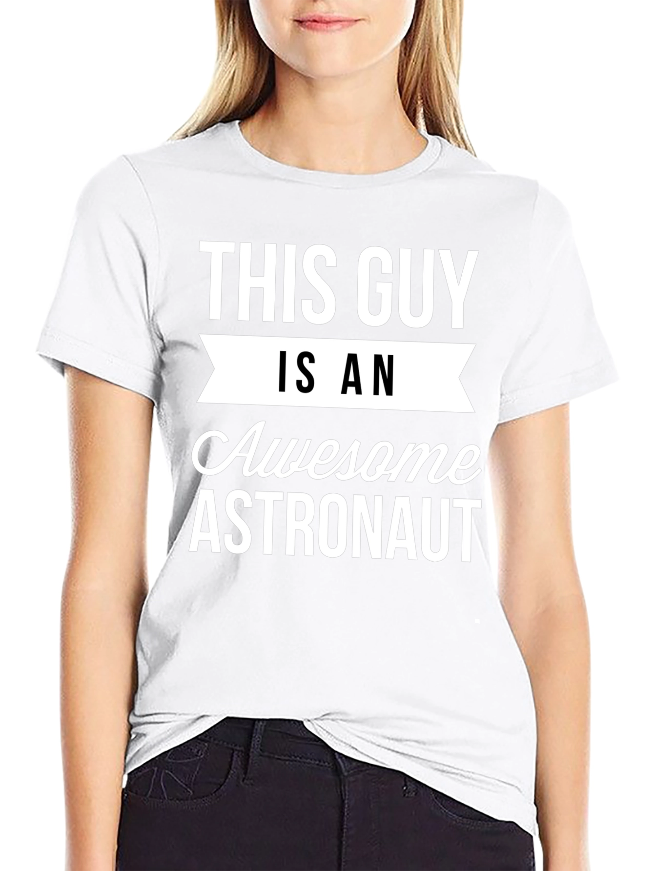 Awesome Astronaut Graphic T-Shirt - Black