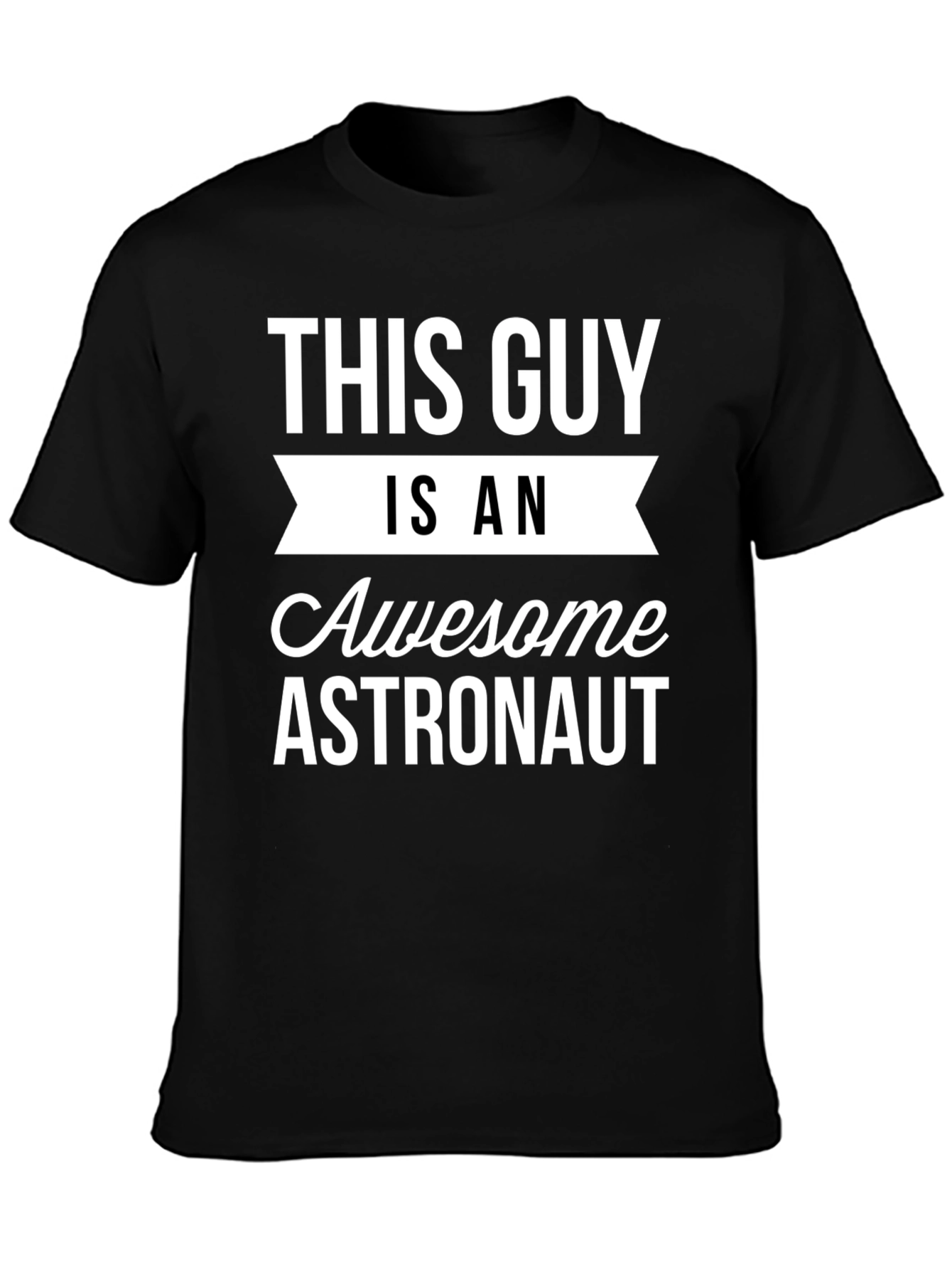 Awesome Astronaut Graphic T-Shirt - Black