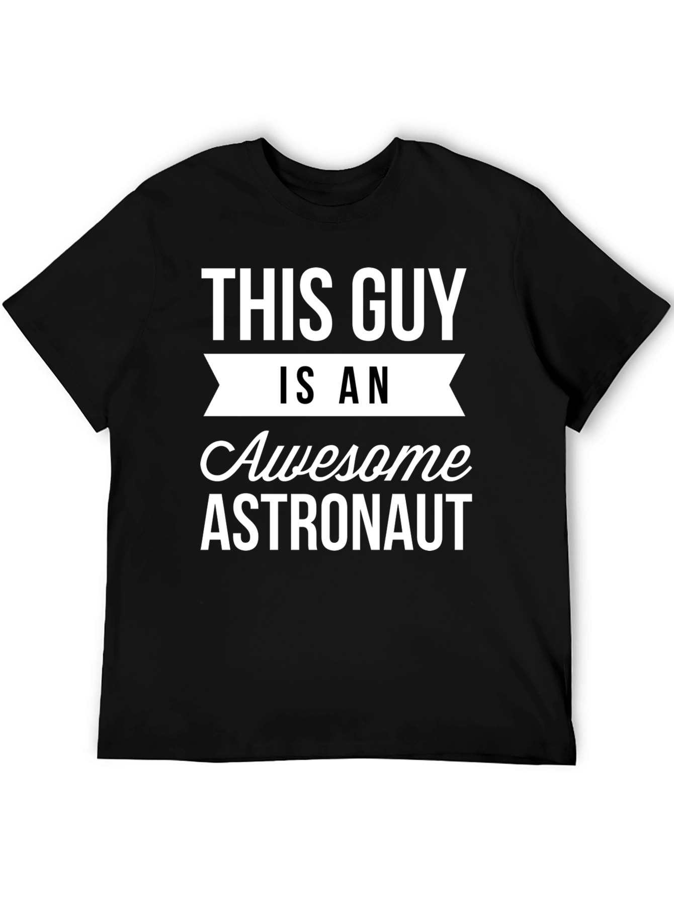 Awesome Astronaut Graphic T-Shirt - Black