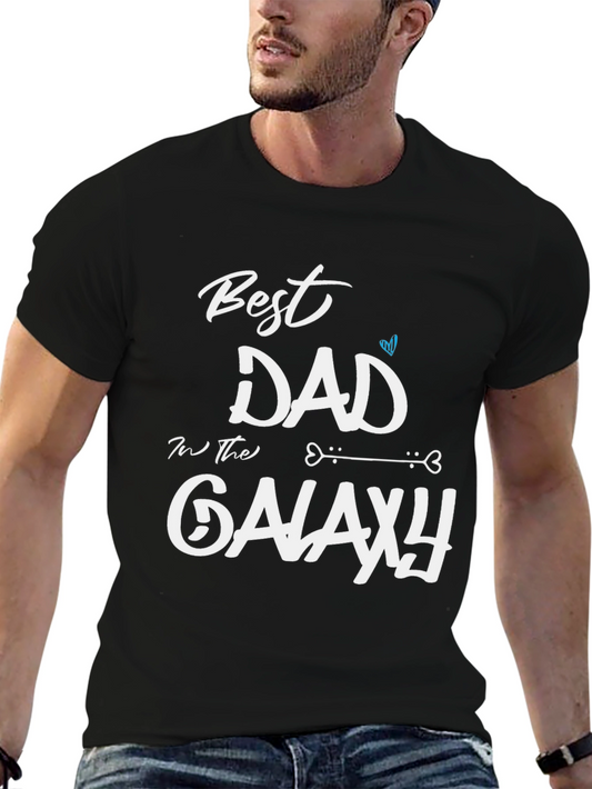 Best Dad in the Galaxy T-Shirt - Mens Black Tee