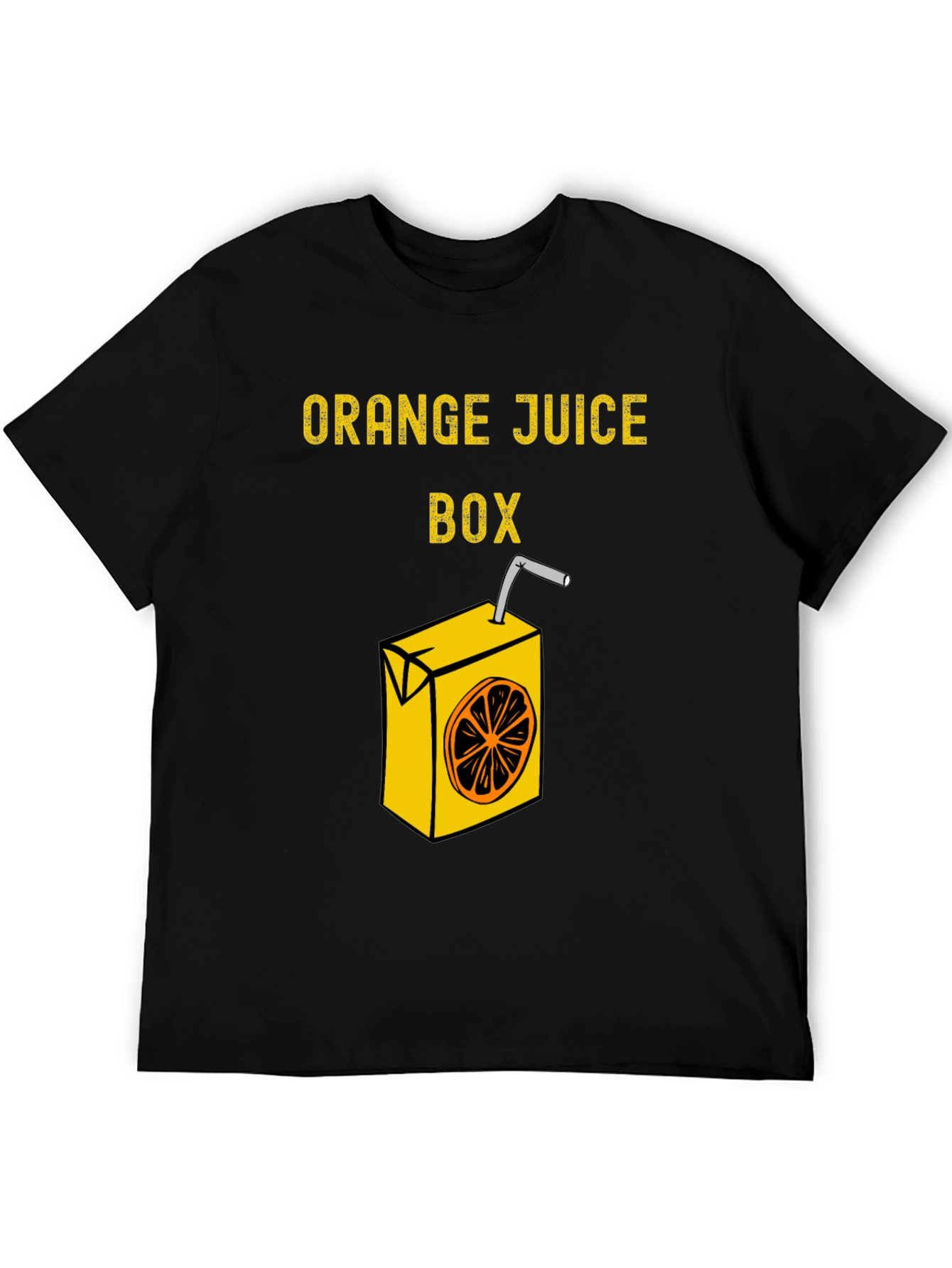Orange Juice Box T-Shirt Funny Graphic Tee
