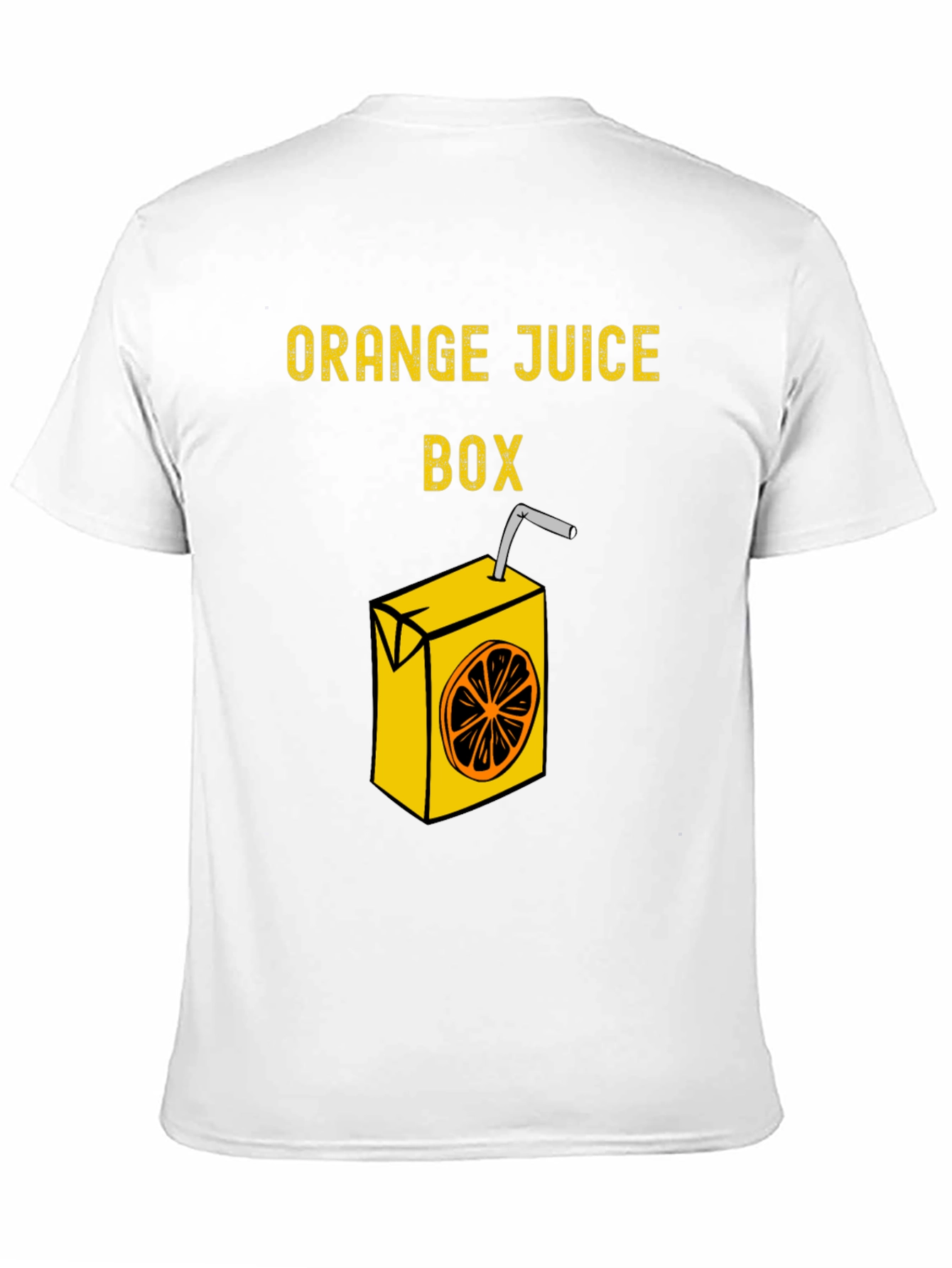 Orange Juice Box T-Shirt Funny Graphic Tee