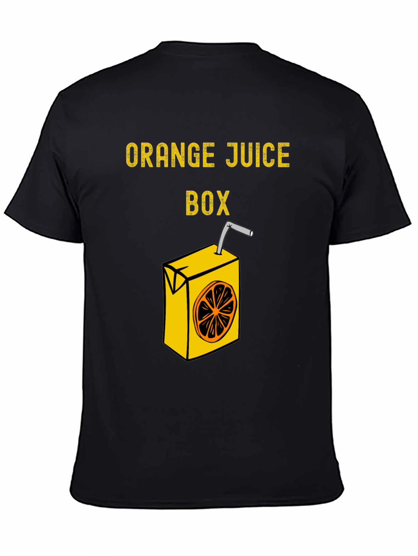Orange Juice Box T-Shirt Funny Graphic Tee