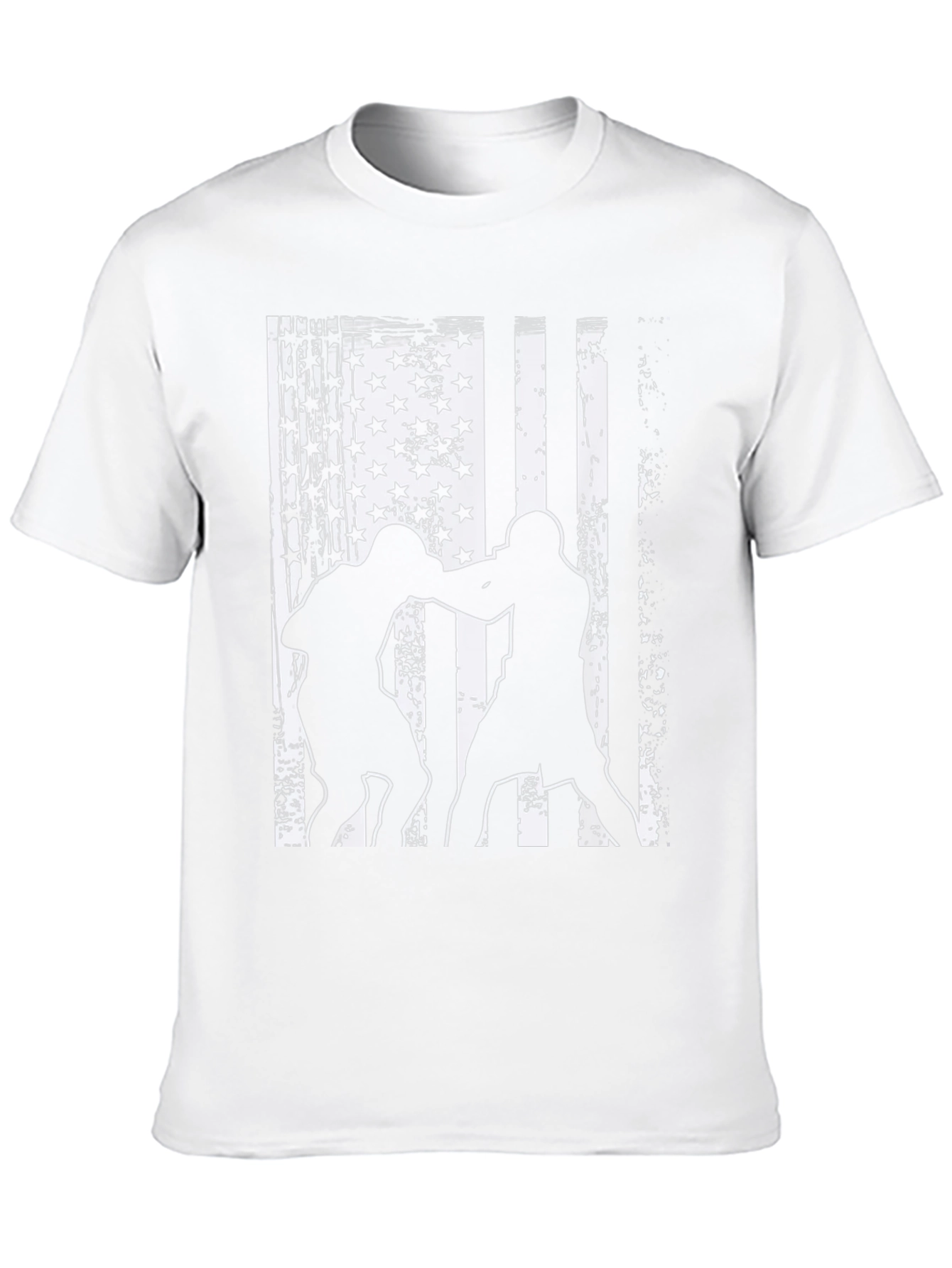 Patriotic MMA Fighter Graphic Tee - Black