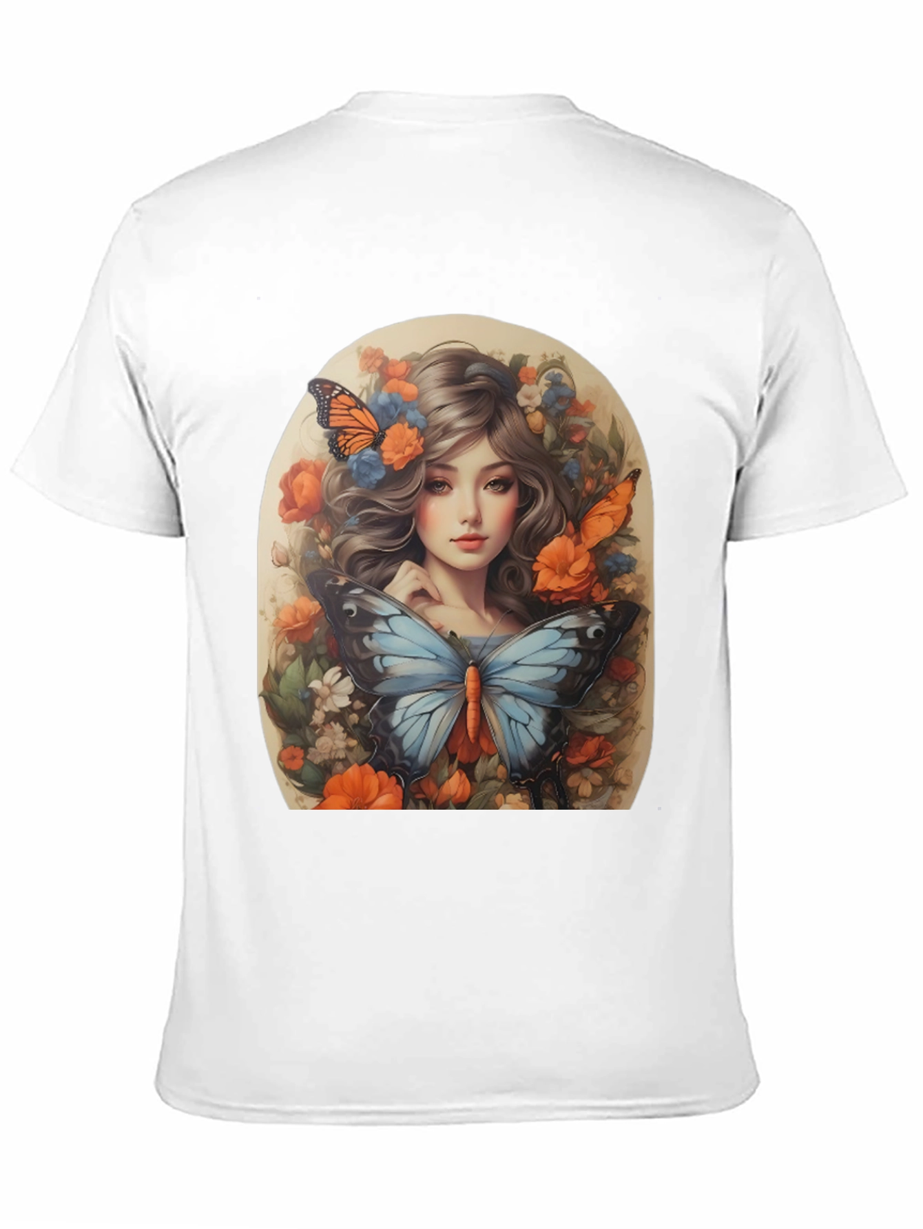 Floral Butterfly Portrait Tee