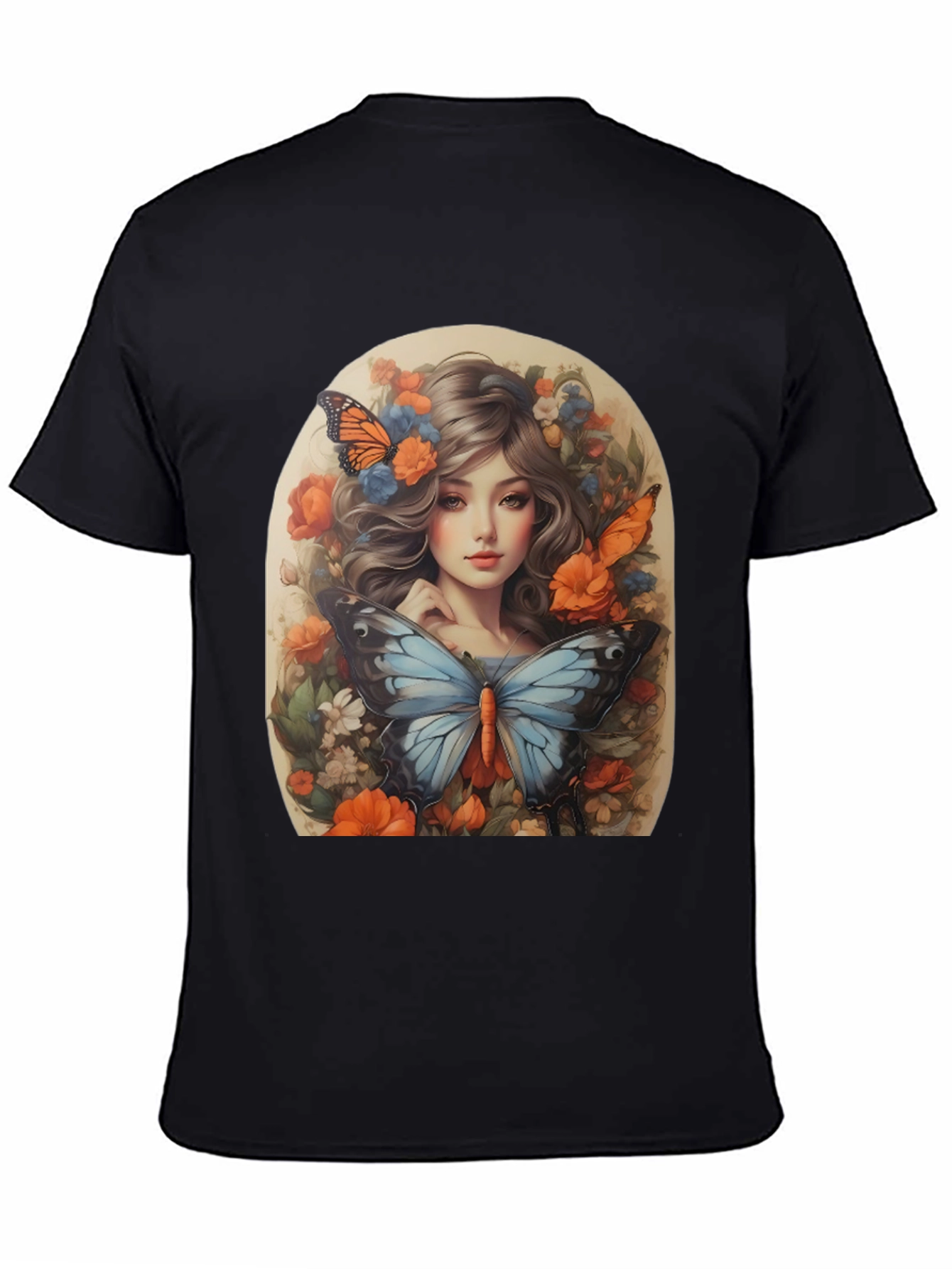 Floral Butterfly Portrait Tee