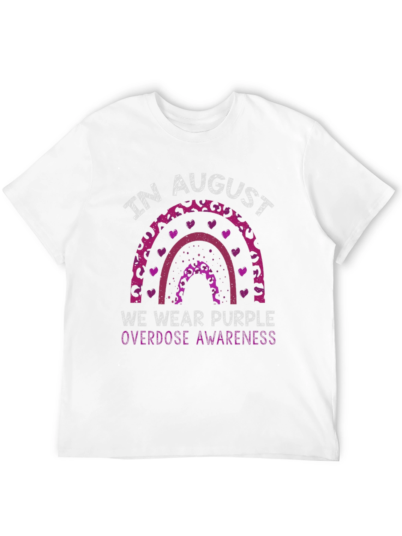 Purple Overdose Awareness Rainbow T-Shirt
