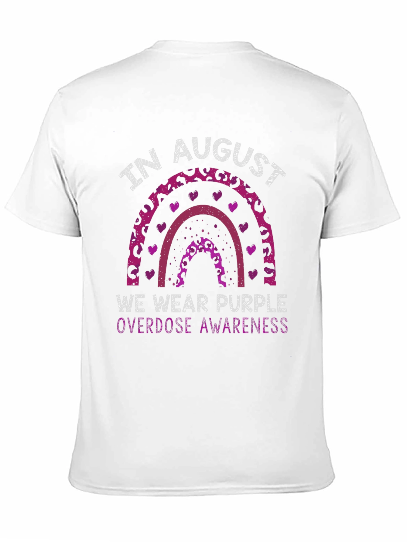 Purple Overdose Awareness Rainbow T-Shirt
