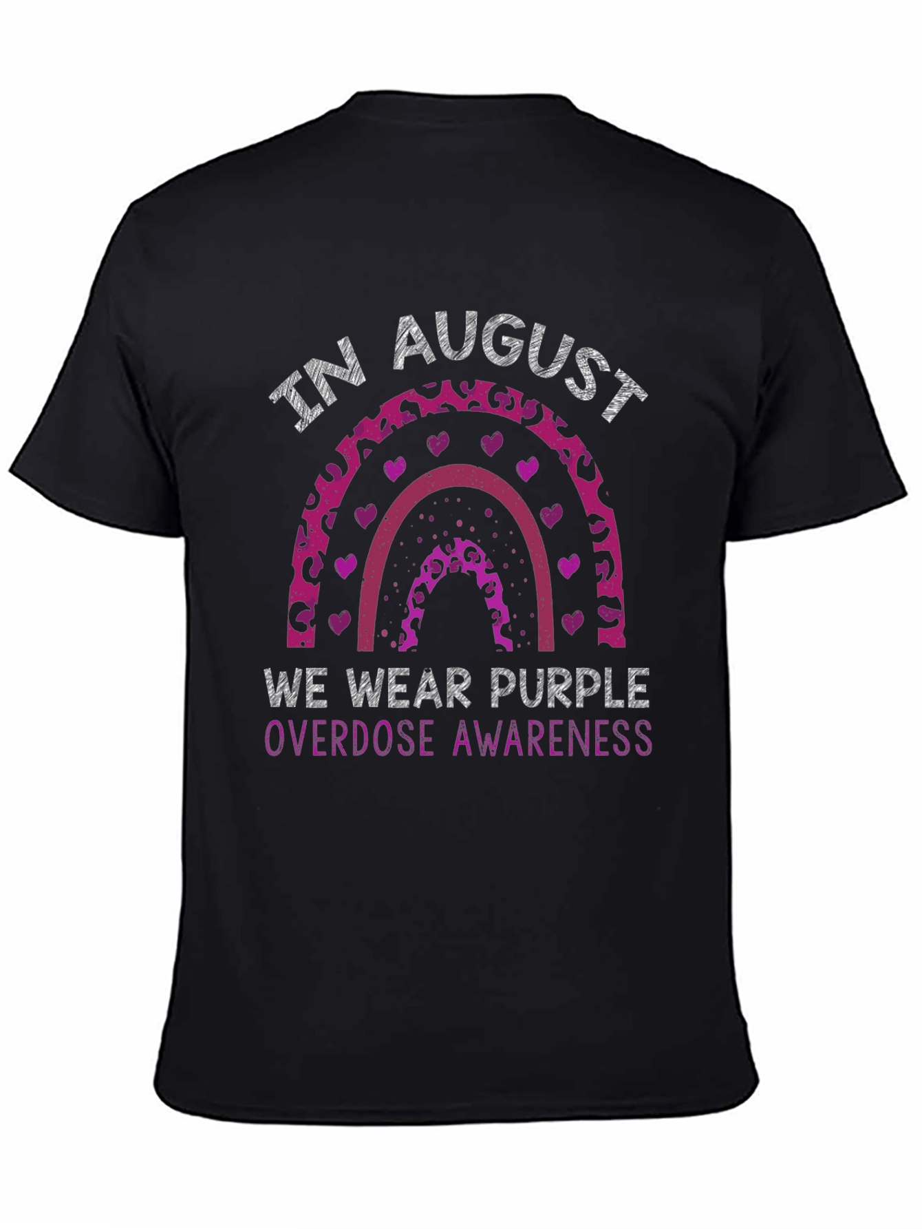 Purple Overdose Awareness Rainbow T-Shirt