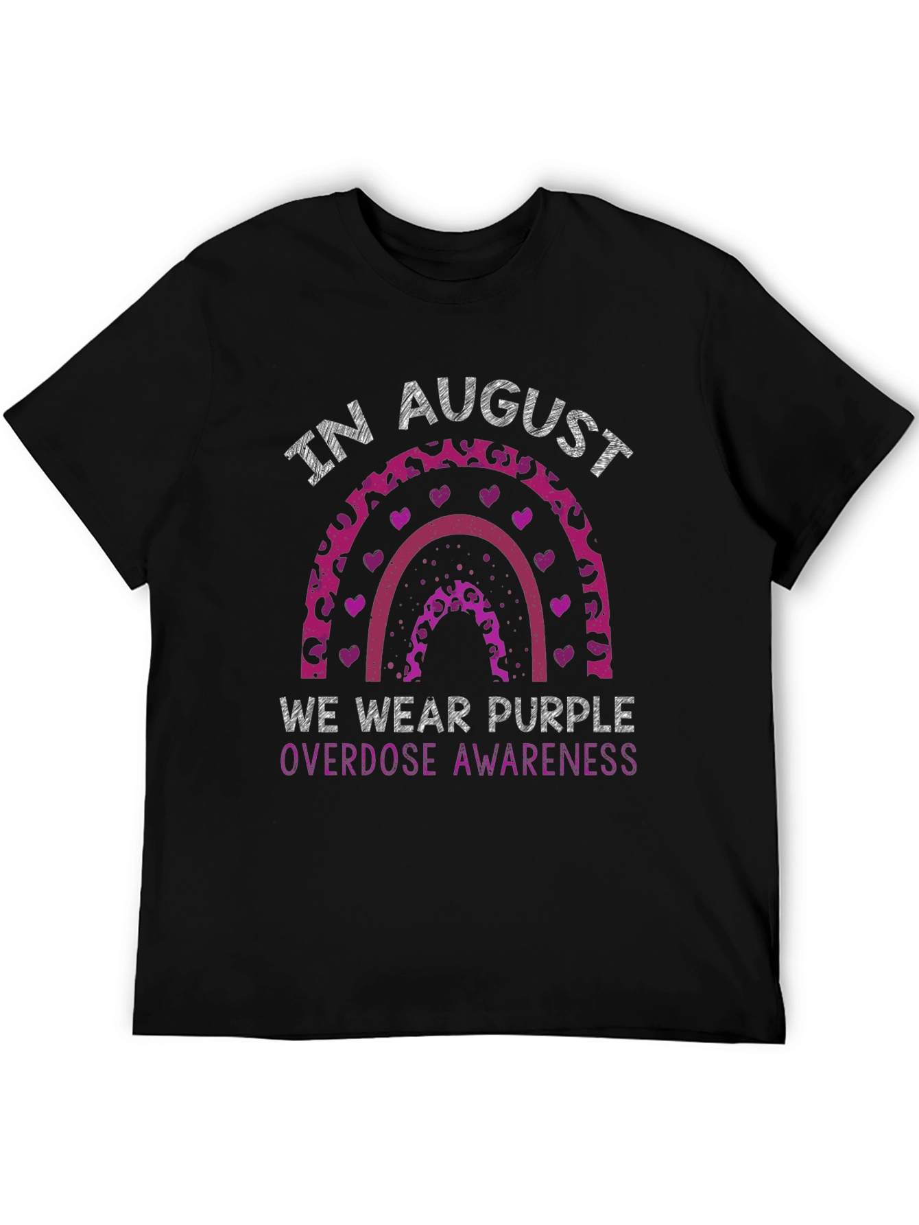 Purple Overdose Awareness Rainbow T-Shirt