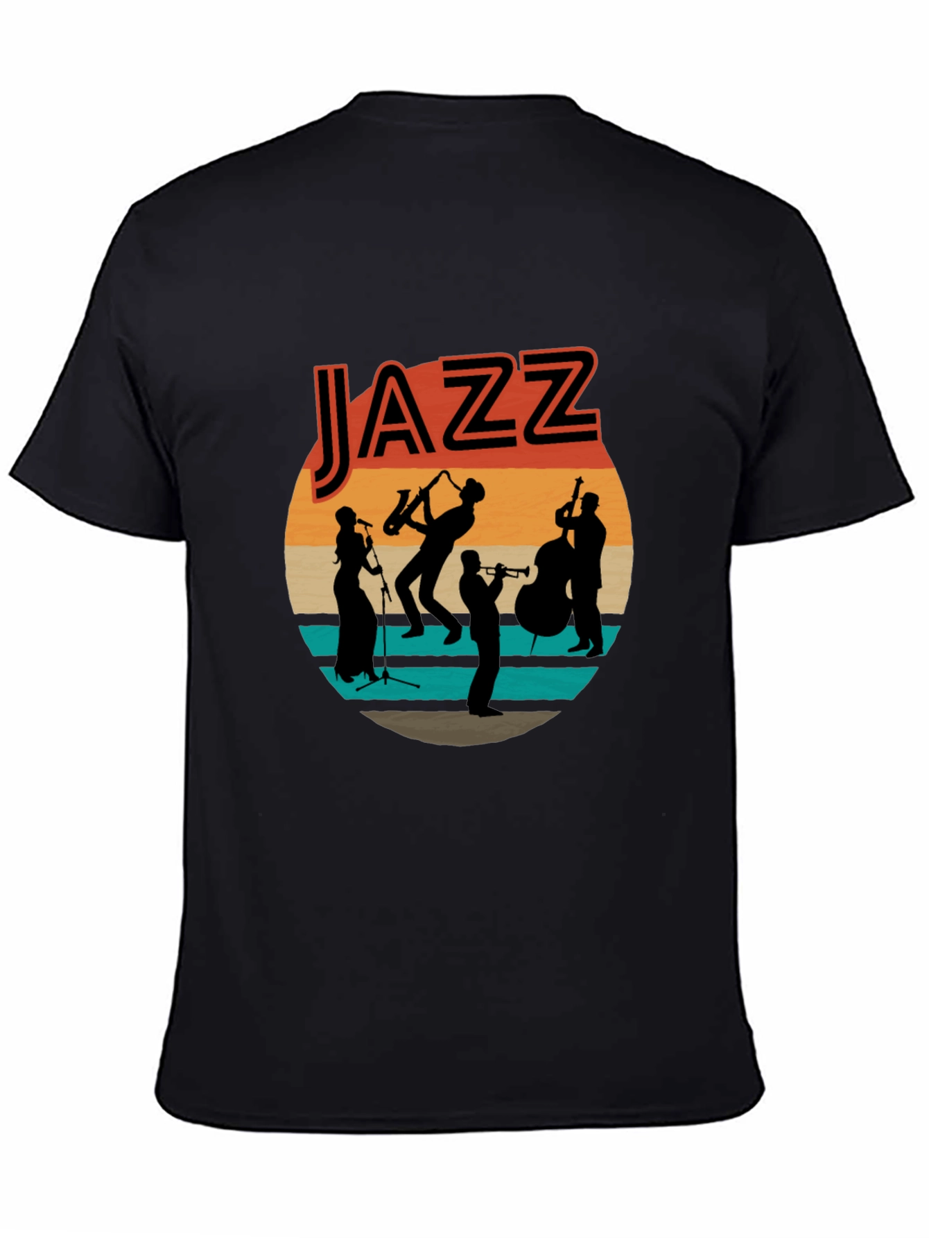 Jazz Band Graphic T-Shirt - Retro Music Tee