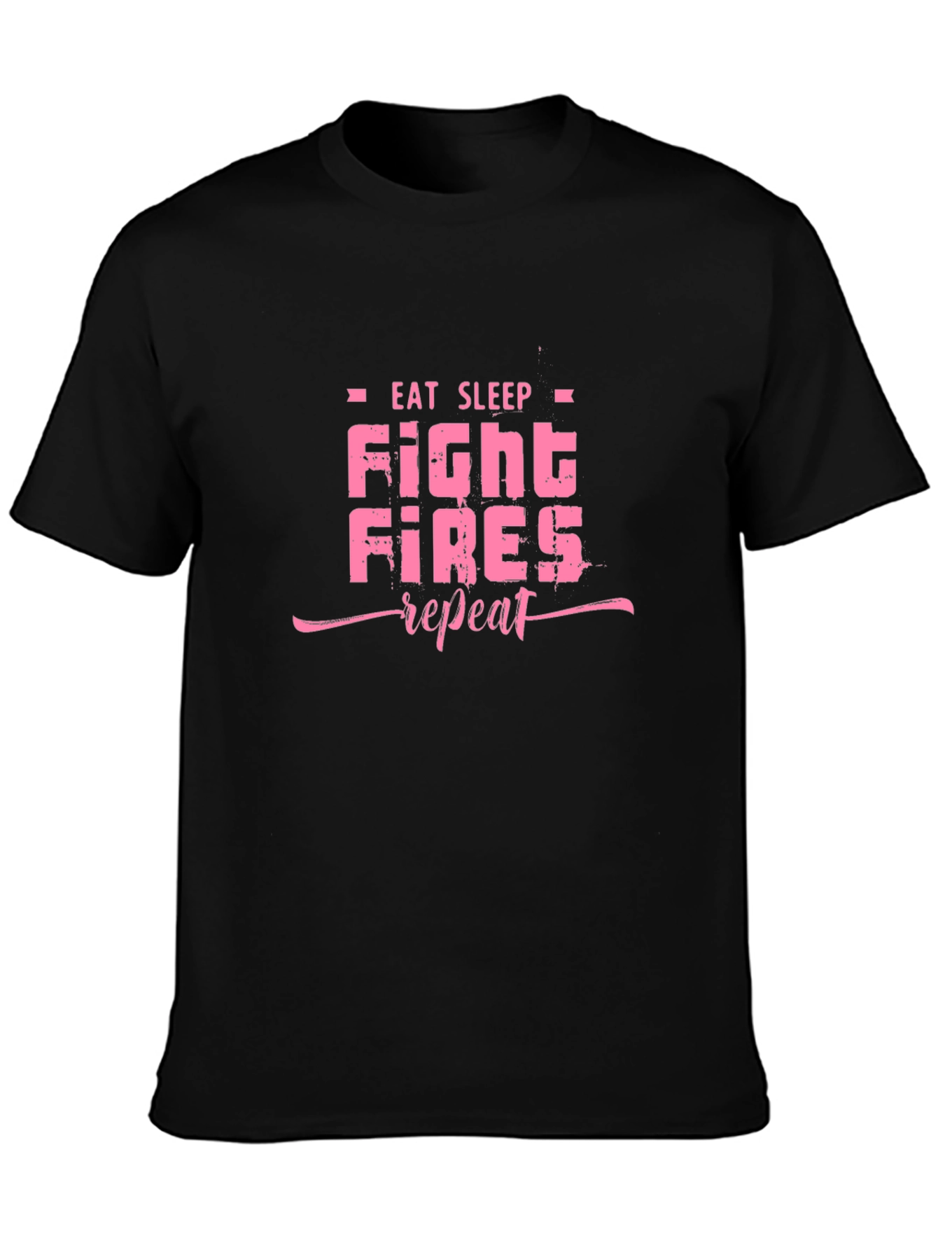 Eat Sleep Fight Fires Repeat Graphic Tee