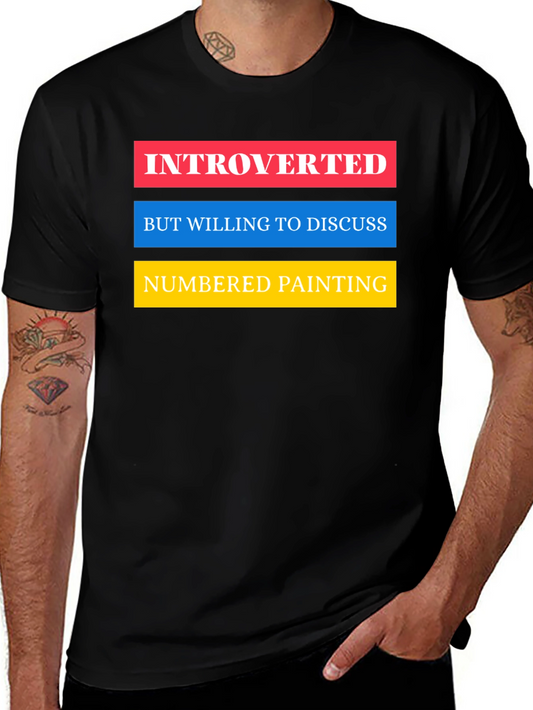 Introverted Numbered Painting T-Shirt